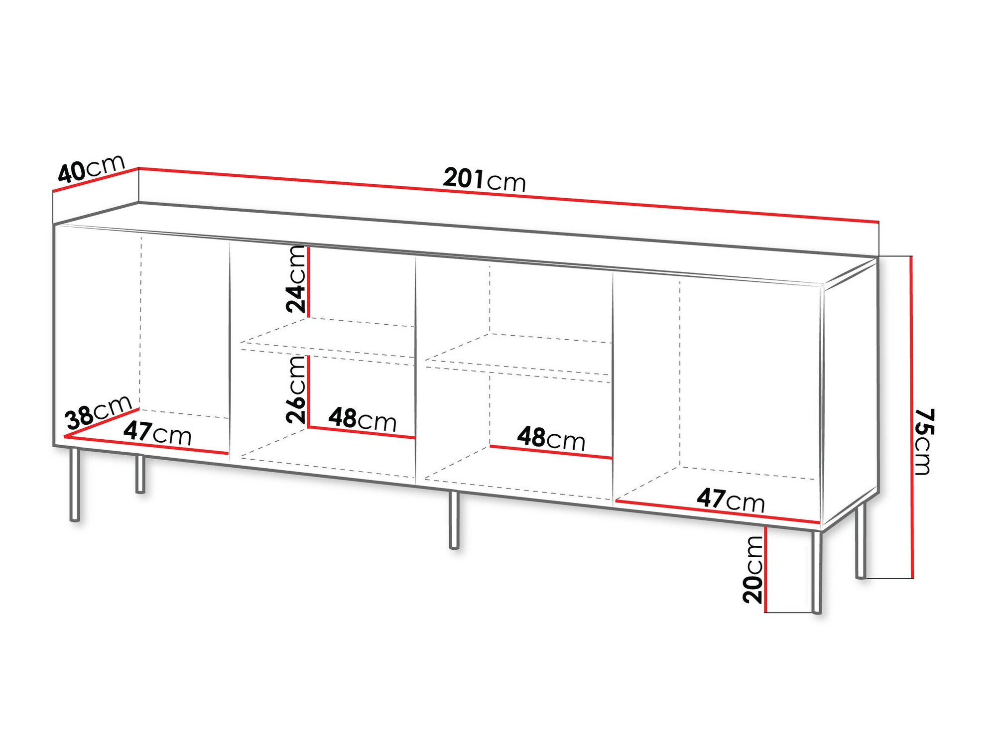 Шкафчик Evavese 101 (Чёрный)