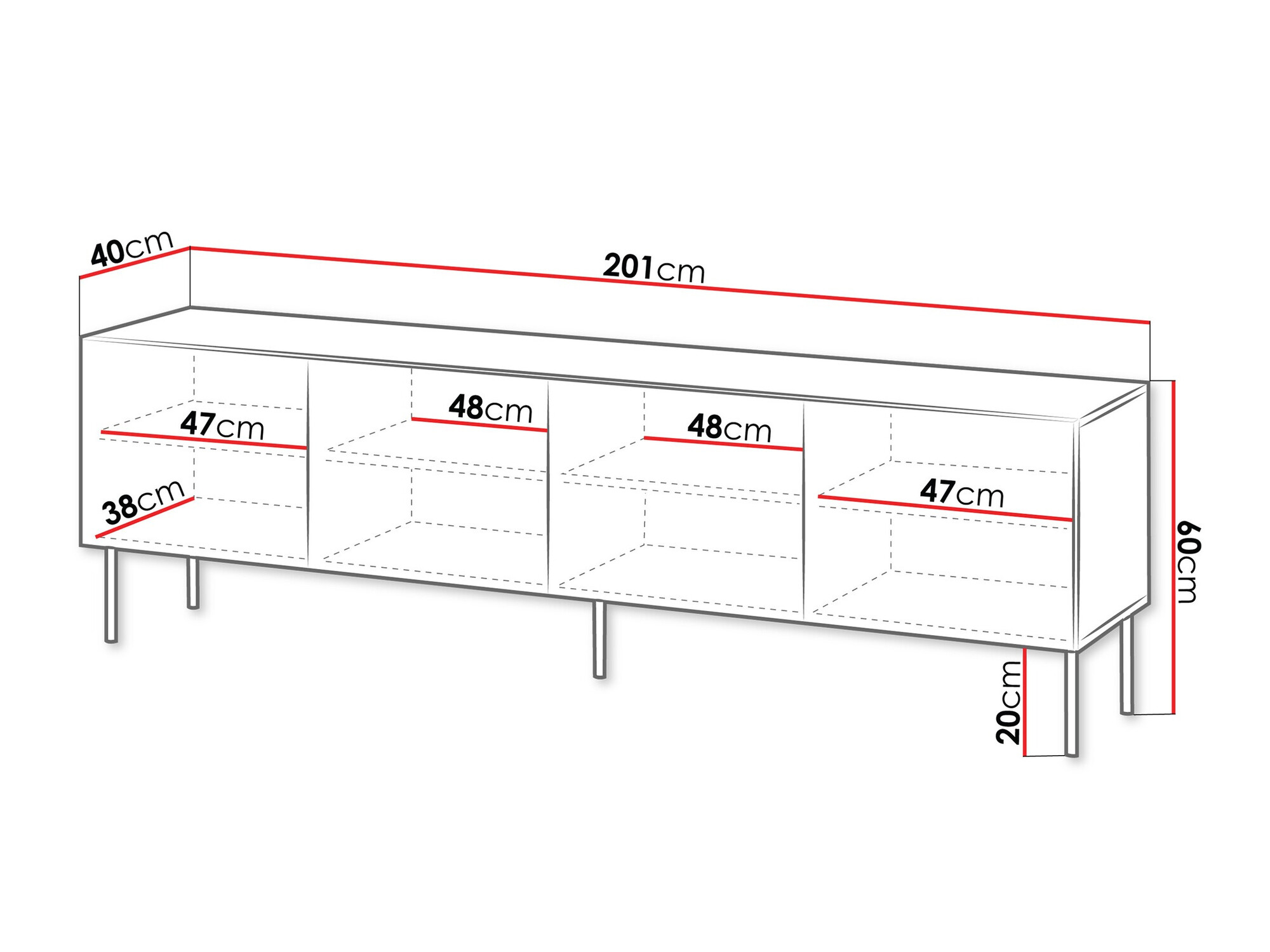 ТВ тумба Evavese 103 (Бежевый)