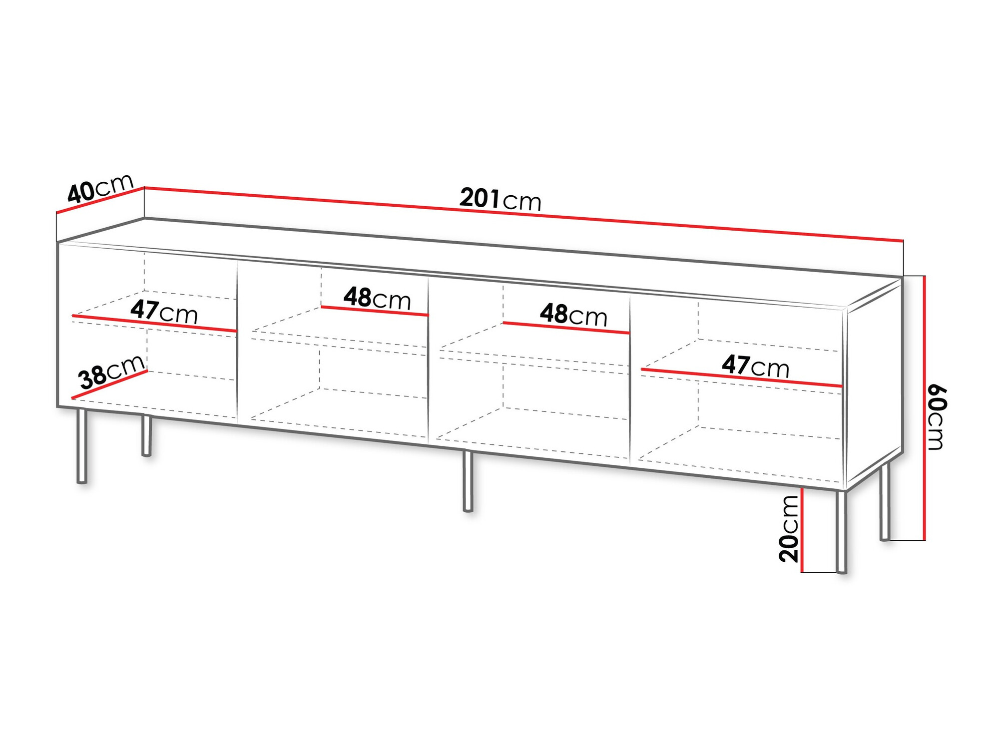 TV galds Tolfelo 103 (Melns)