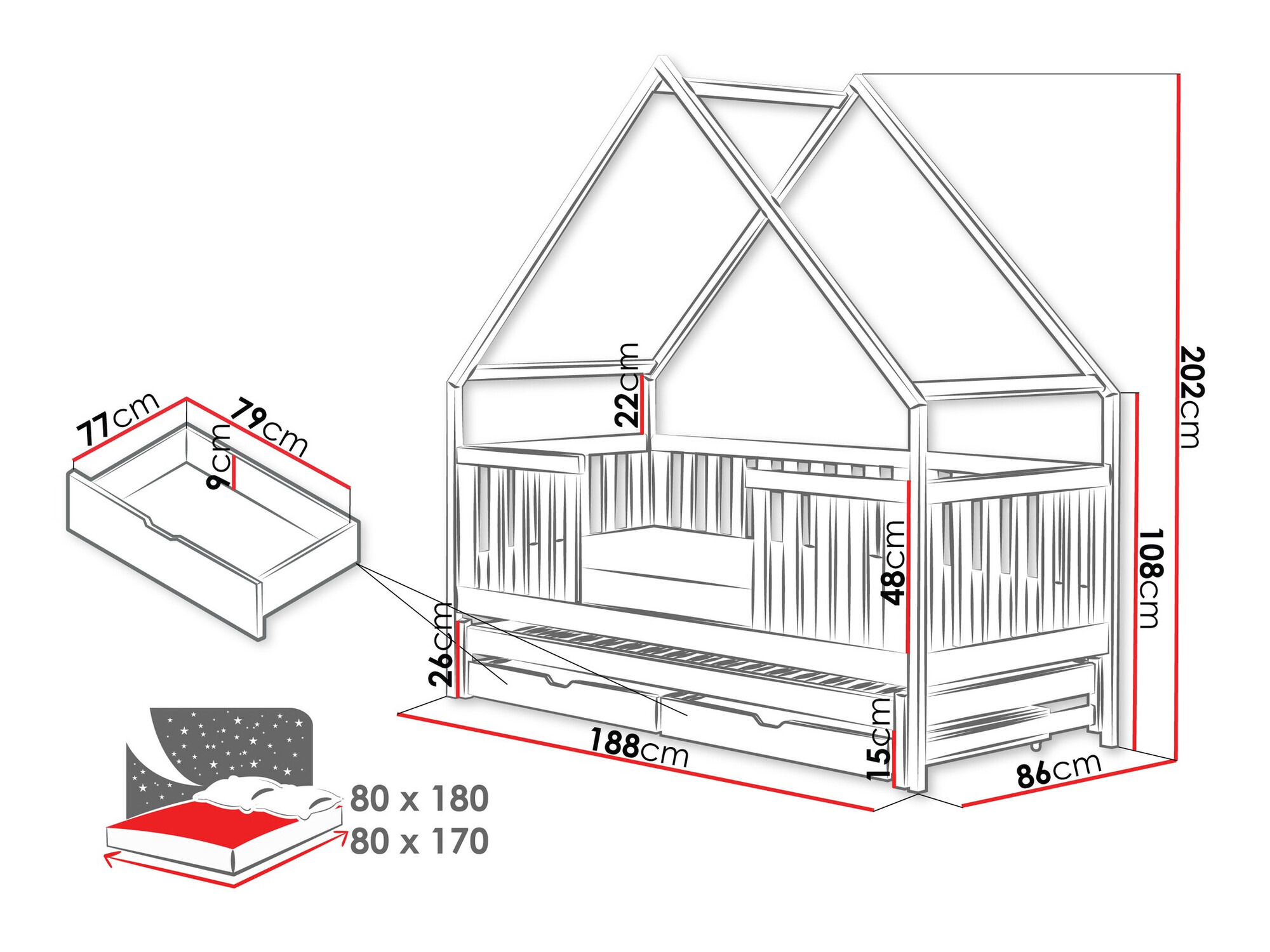 Gulta Vista 115 (Pelēks)