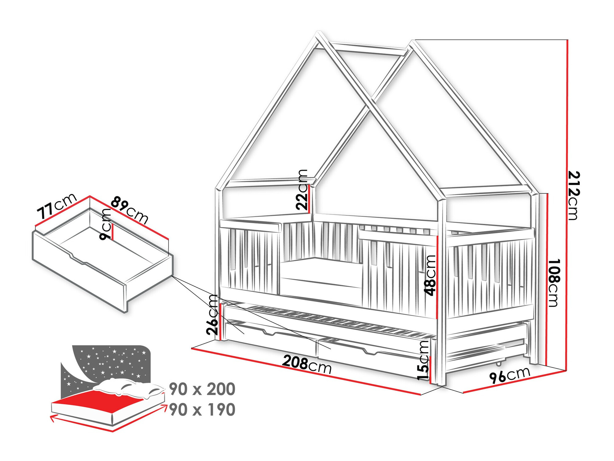 Gulta Vista 115 (Pelēks)