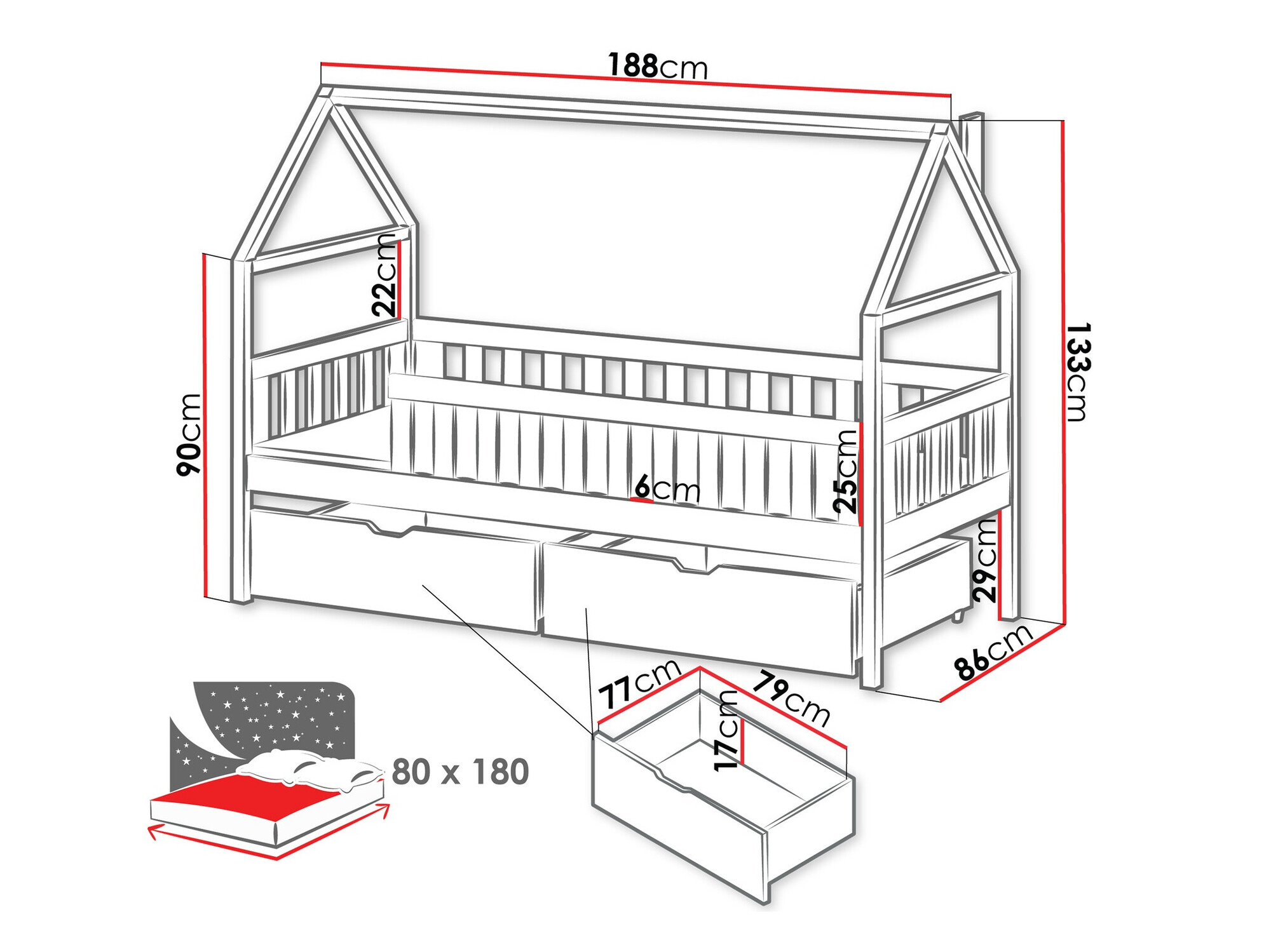 Gulta Vista 116 (Pelēks)