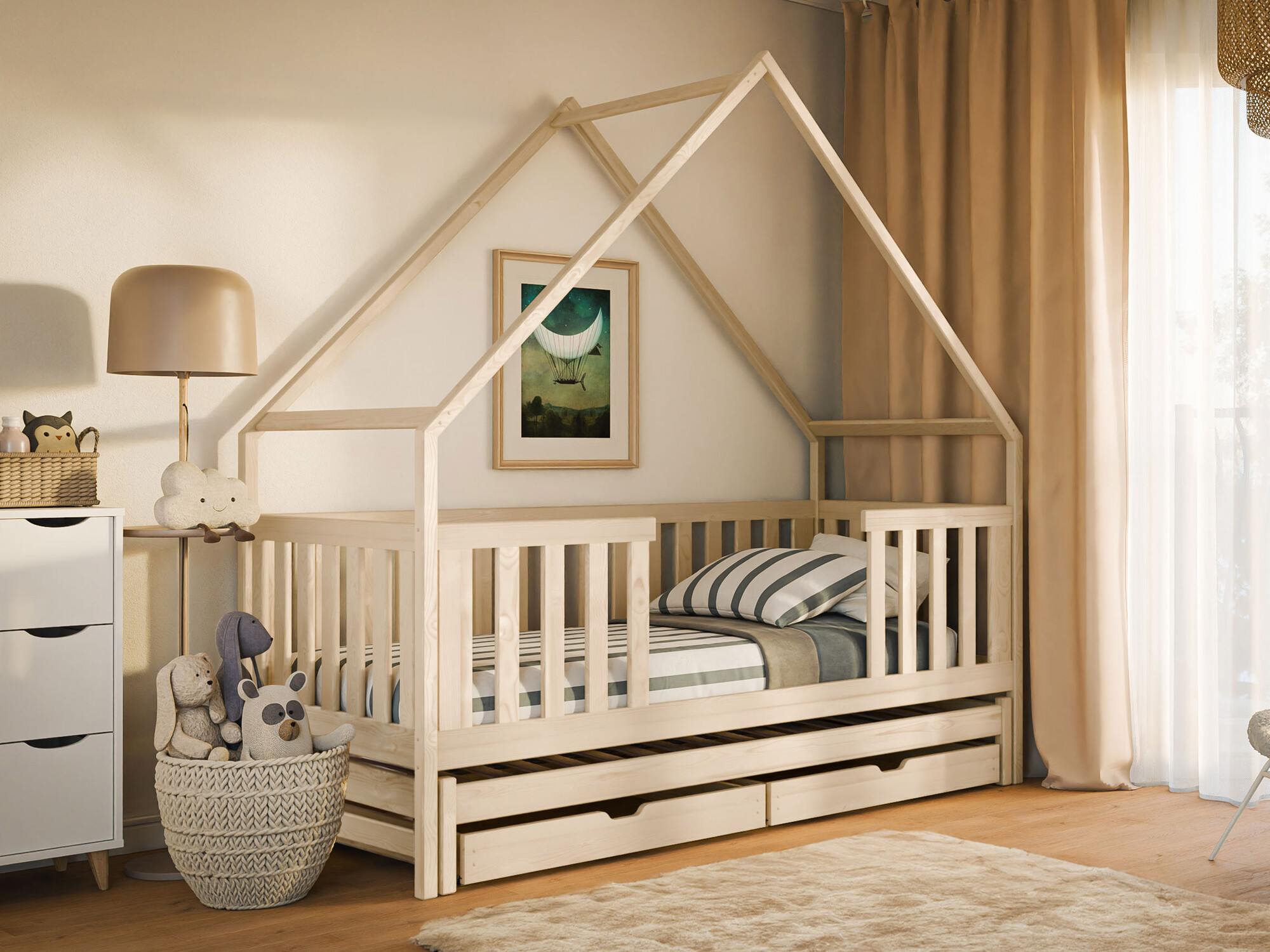 Кровать Vista 115 (Сосна)