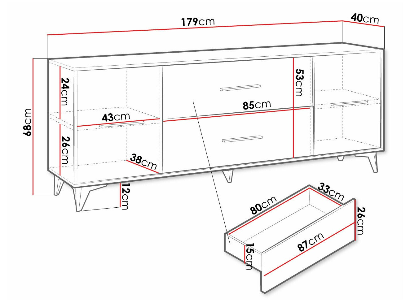 TV galds Avimora 103 (Riekstkoks)