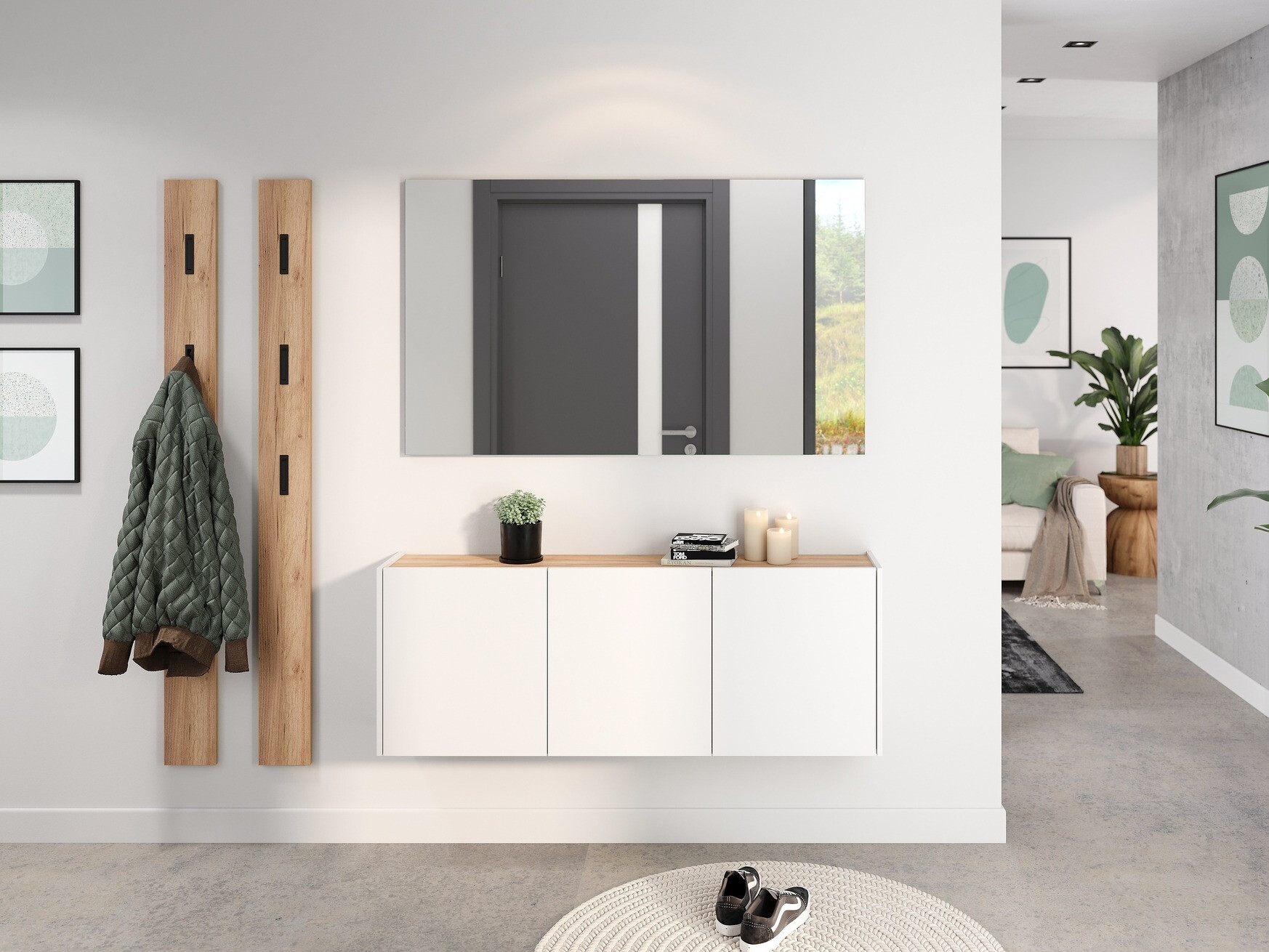 Apavu plaukts Sacramento 433 (Balts)