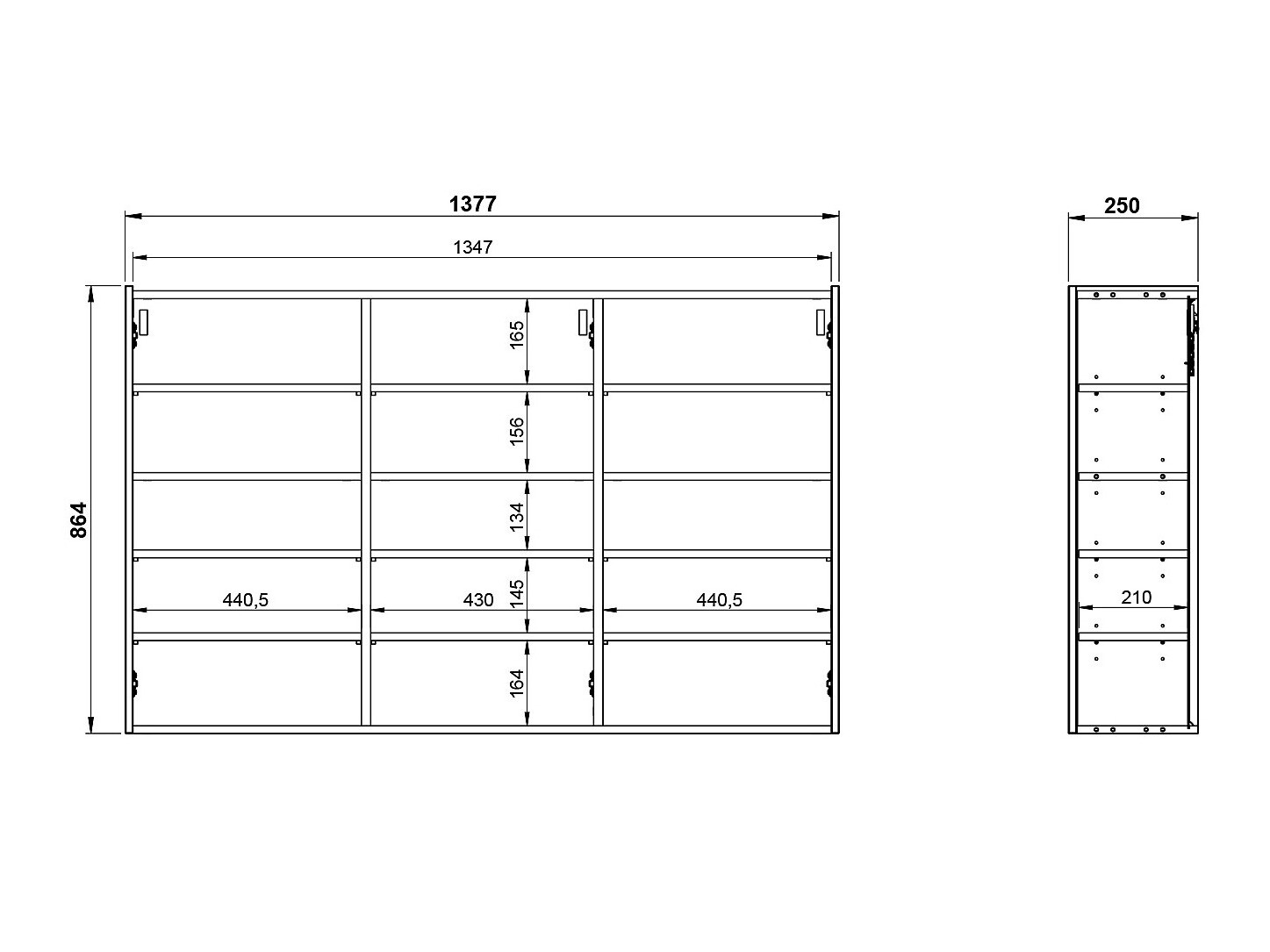 Apavu plaukts Sacramento 434 (Balts)