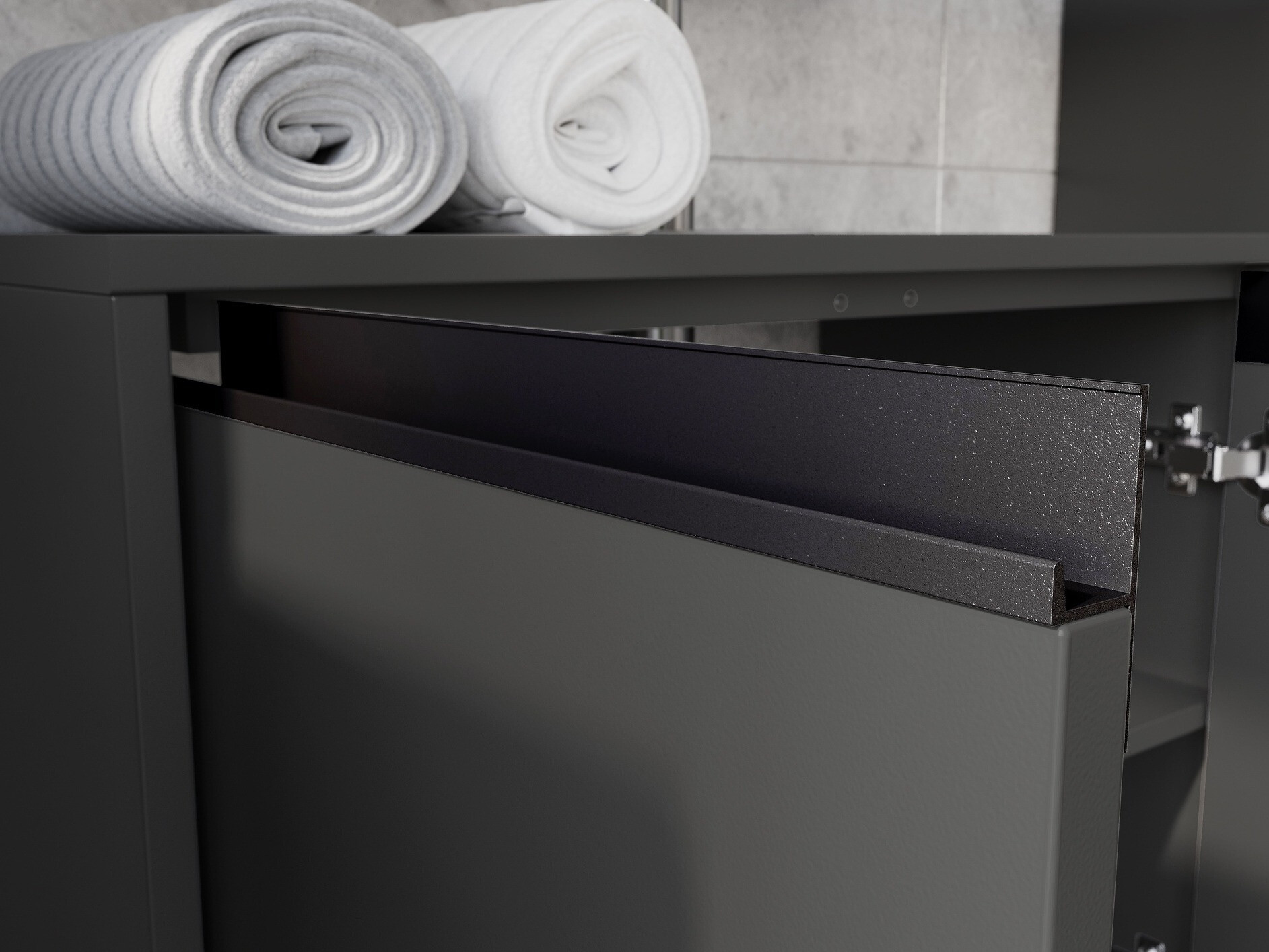 Hапольный шкафчик для ванной Tensona 100 (Графит)