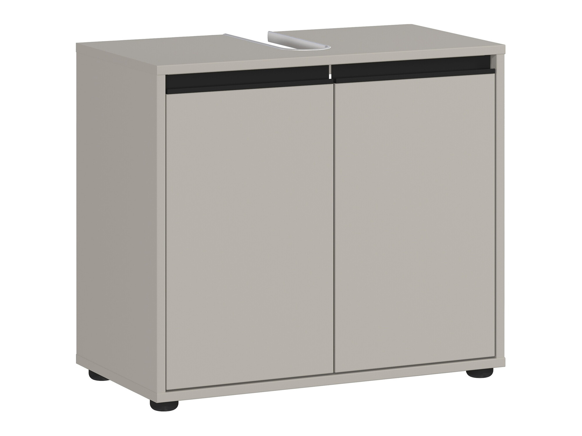 Stāvošs vannas istabas skapītis izlietnei Tensona 100 (Gaiši pelēks)