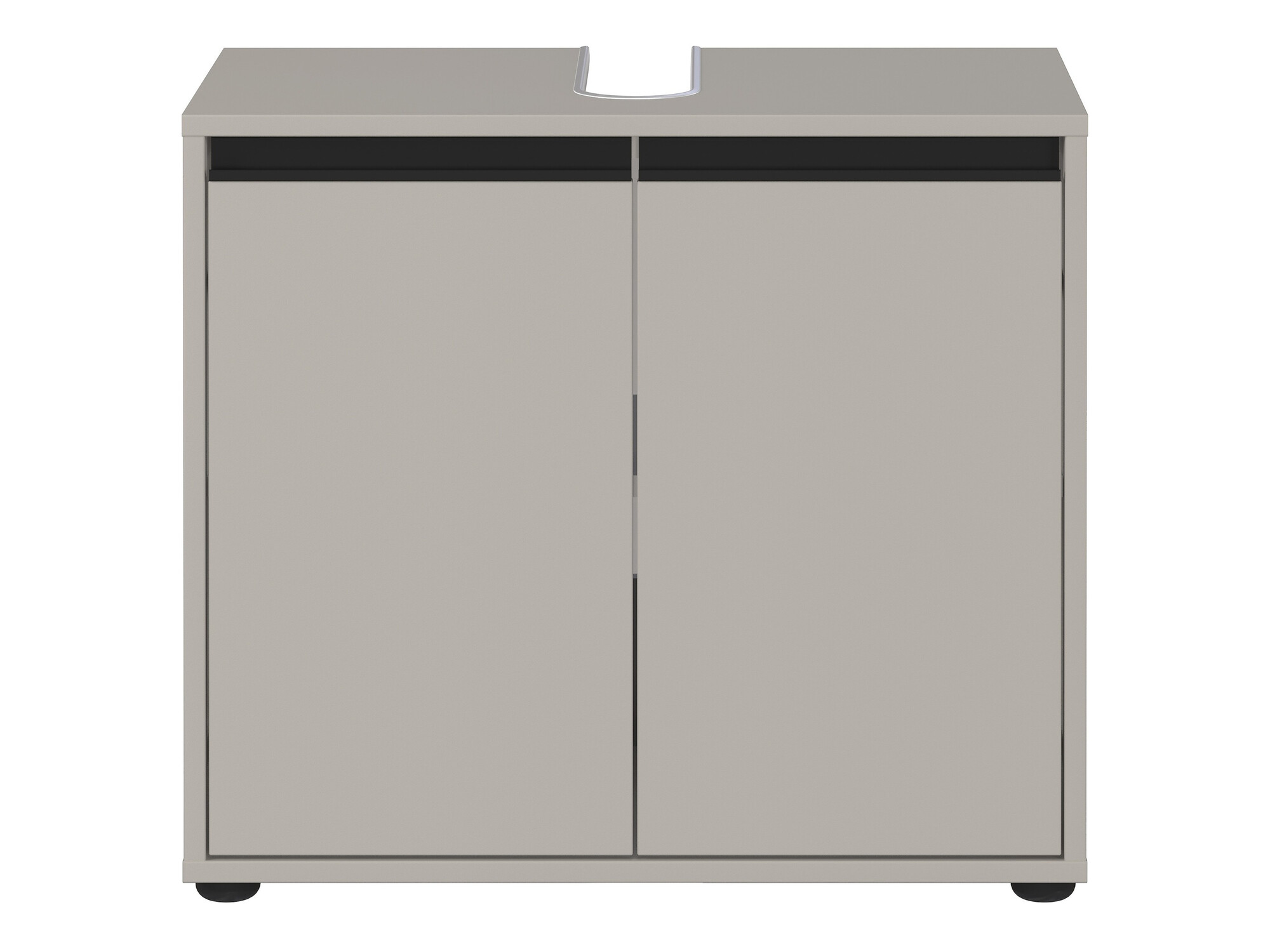 Stāvošs vannas istabas skapītis izlietnei Tensona 100 (Gaiši pelēks)