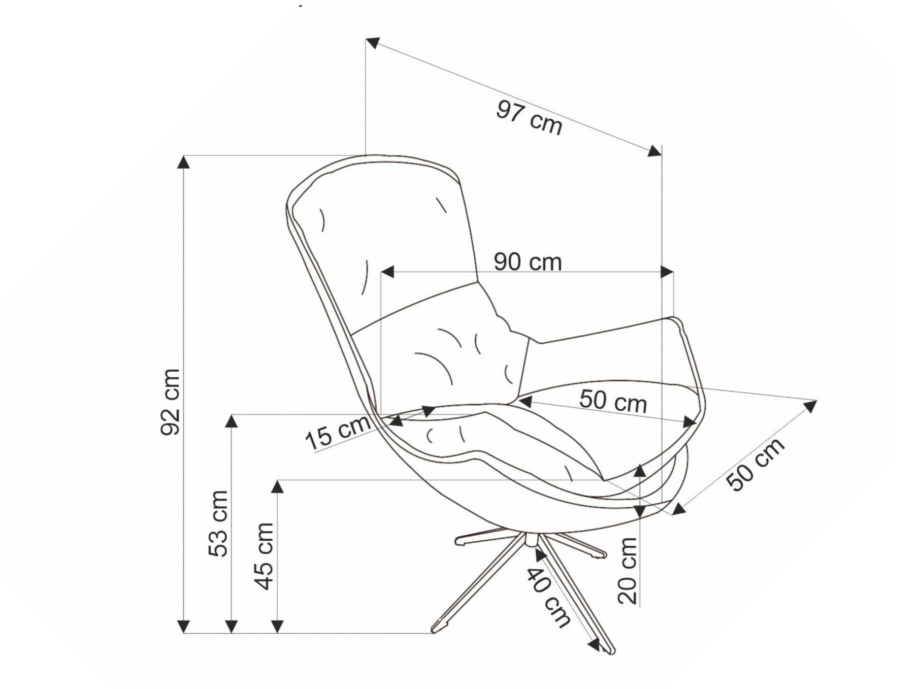 Krēsls Houston 1846 (Bēšs)