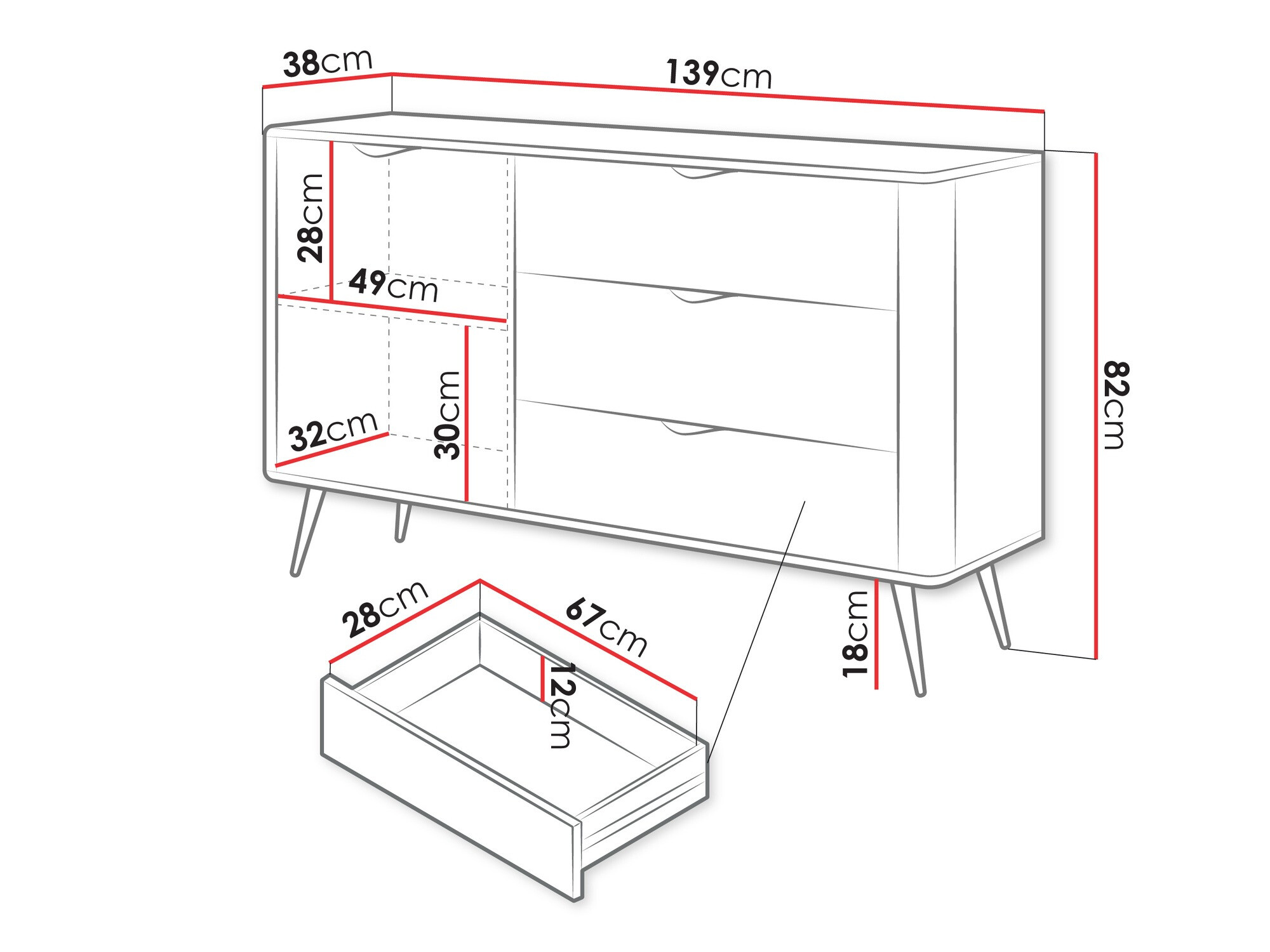 Kumode Versoe 100 (Grafīts)