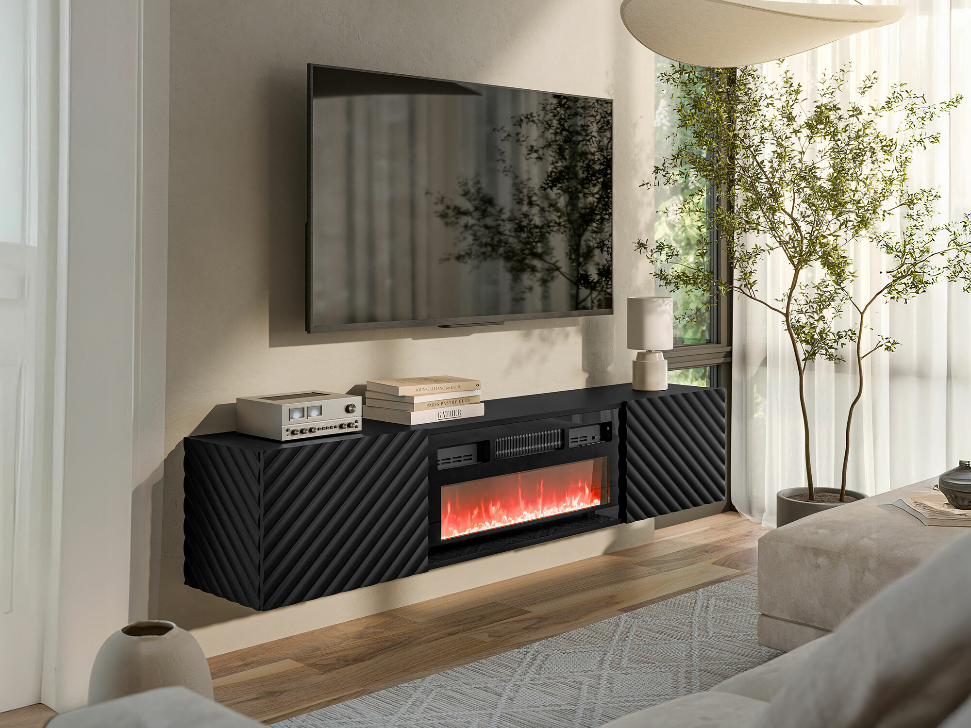 TV galds Charlotte 207 (Melns)