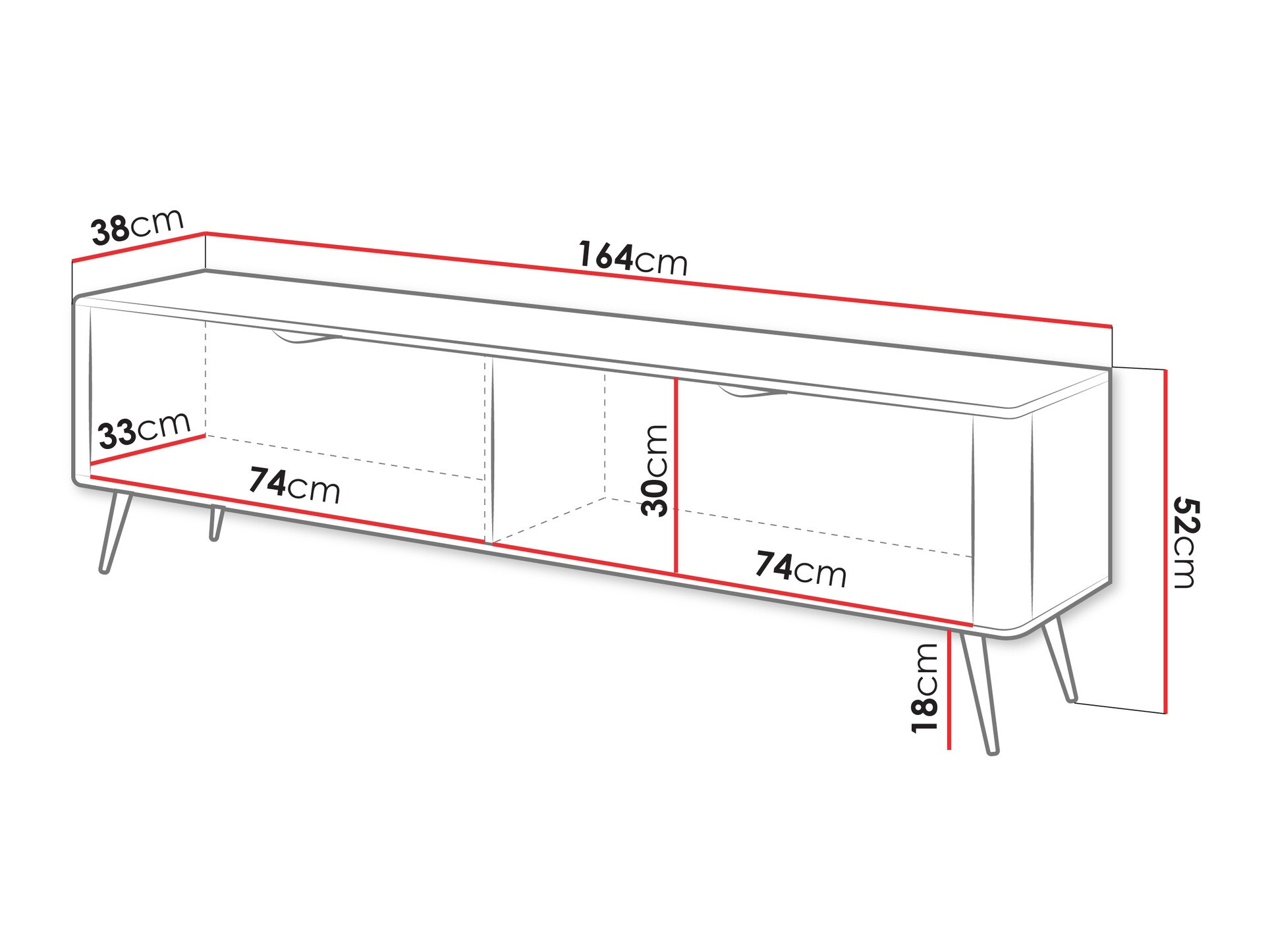 ТВ тумба Versoe 104 (Графит)