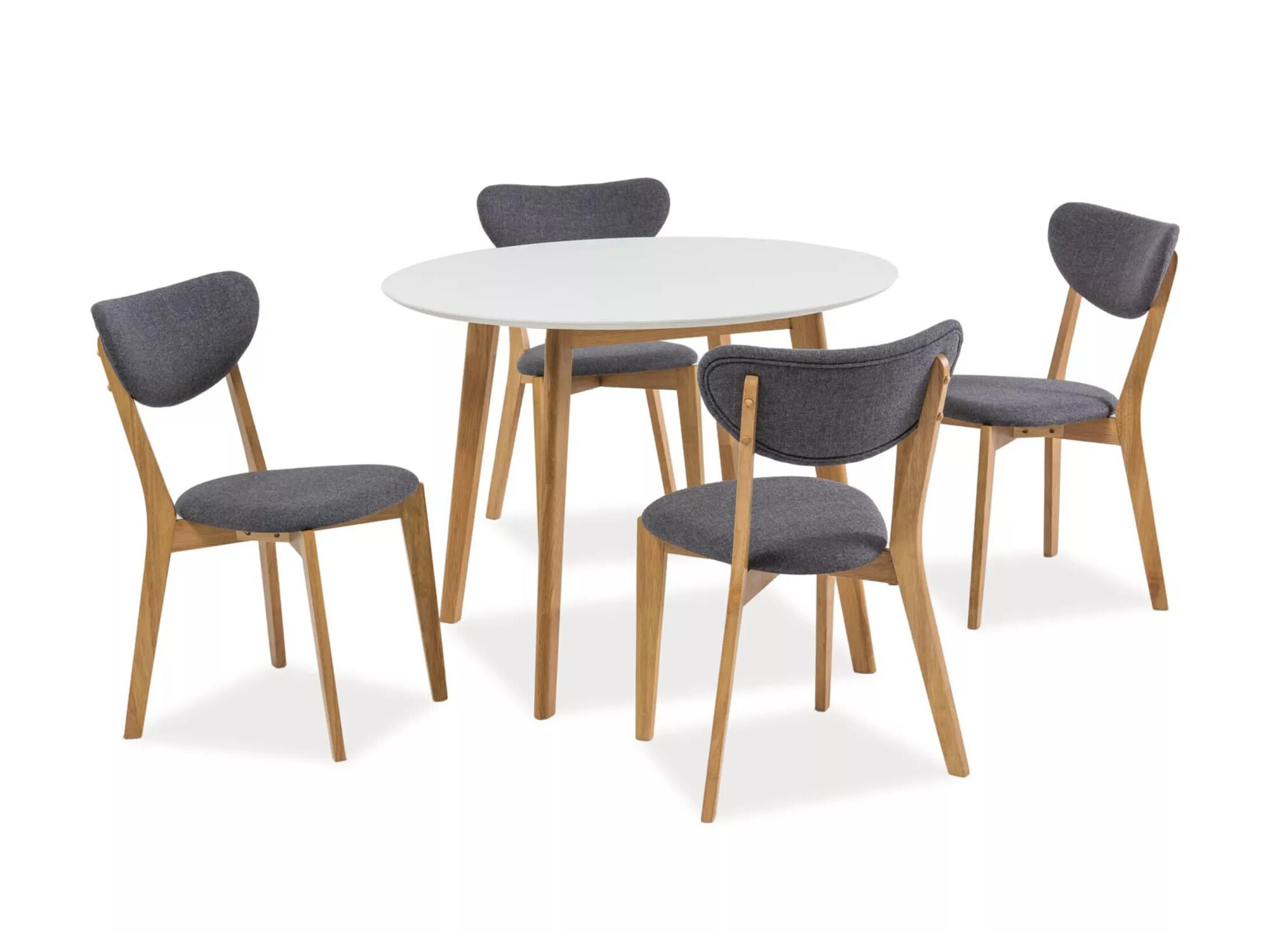 Cтол Detroit 522 (Белый + Дуб)