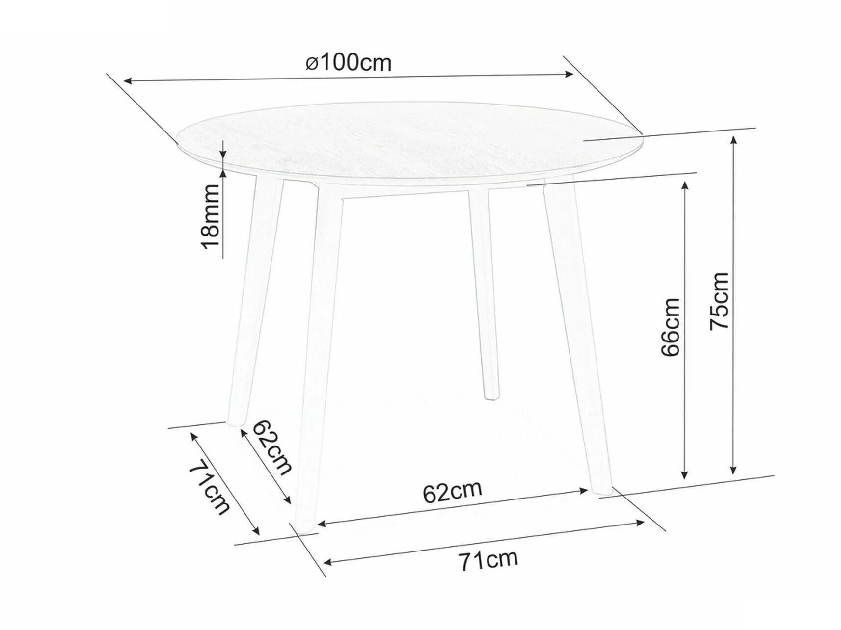 Galds Detroit 522 (Balts + Ozols)