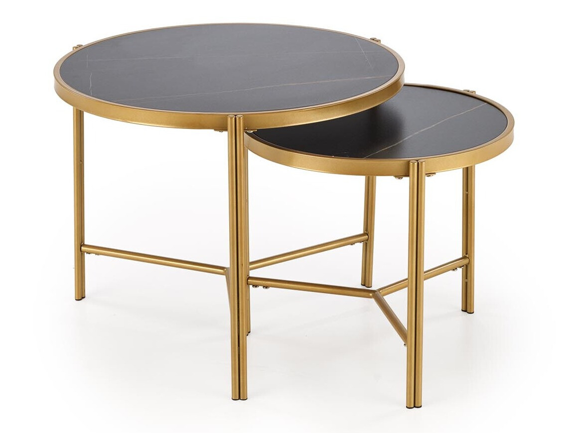 Комплект журнальных столиков Houston 1867 (Черный мрамор)