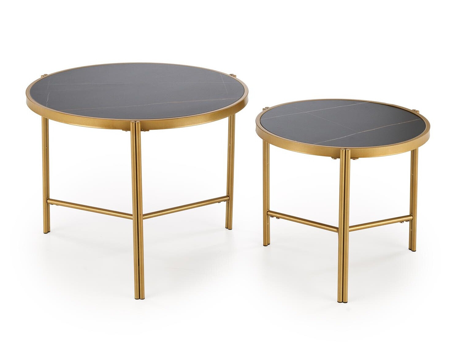 Комплект журнальных столиков Houston 1867 (Черный мрамор)