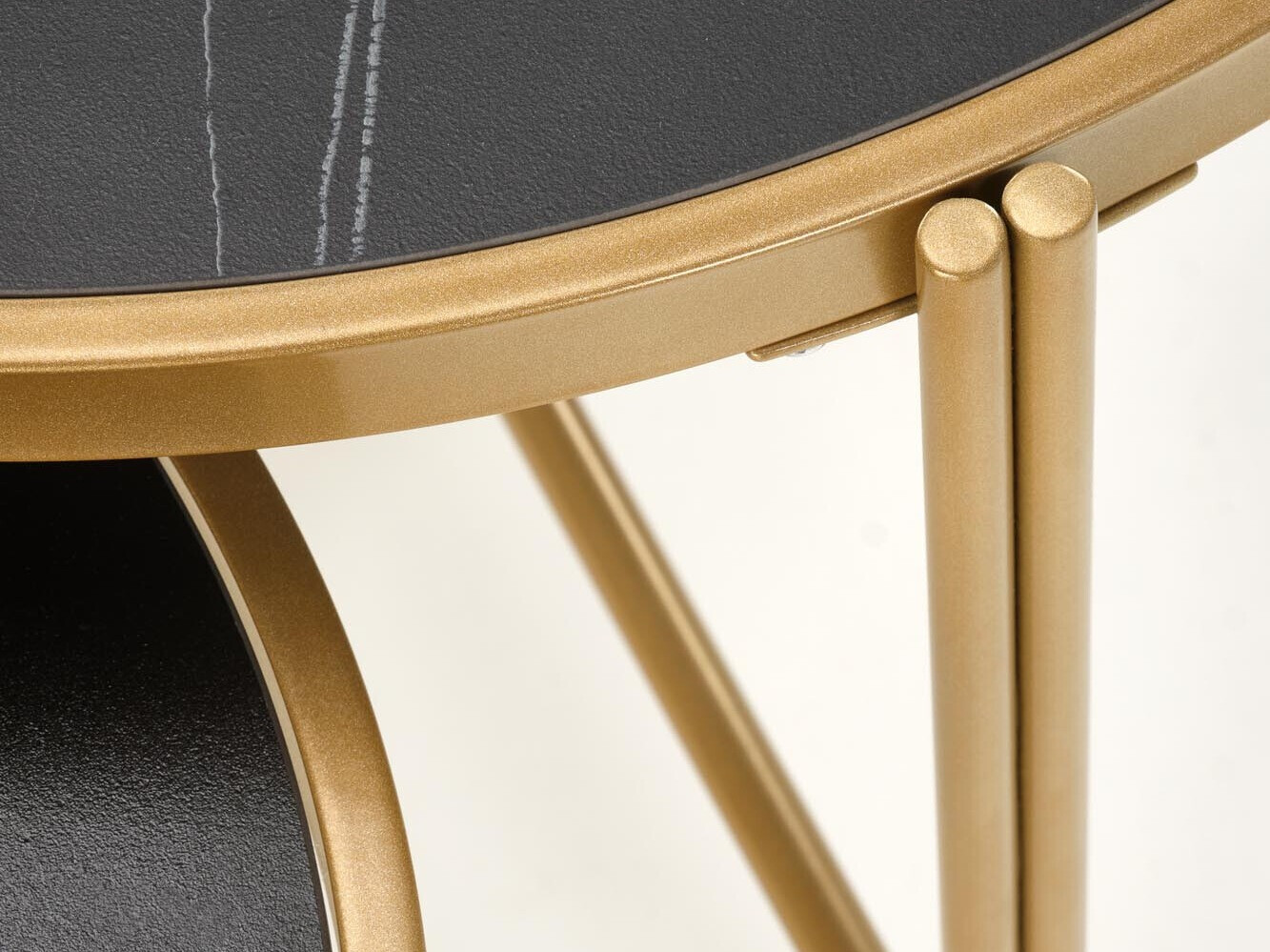 Комплект журнальных столиков Houston 1867 (Черный мрамор)