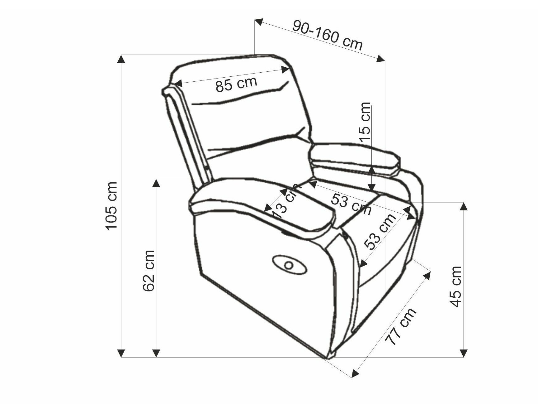 Кресло реглайнер Houston 1856 (Зелёный)