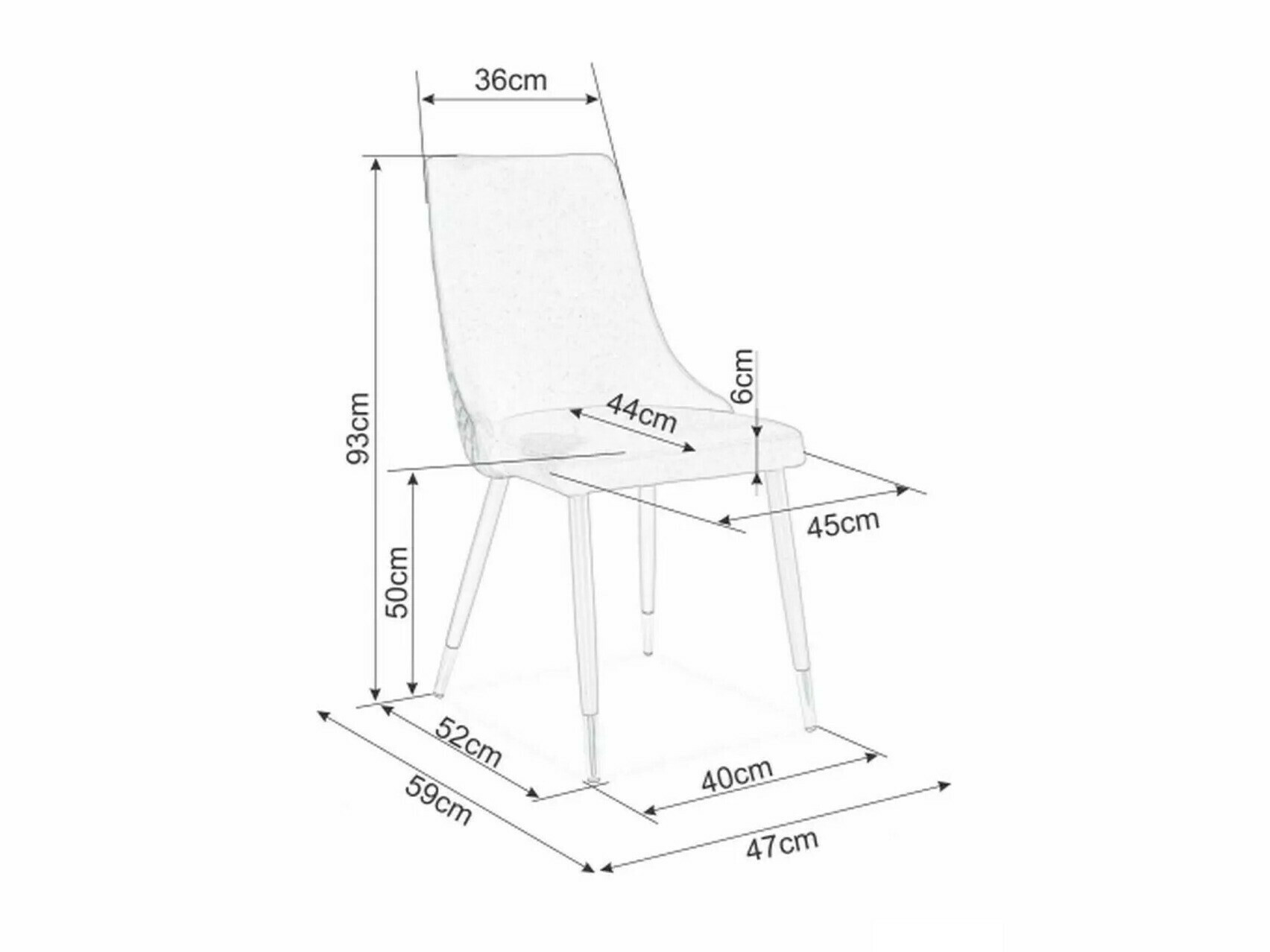 Стул Detroit 517 (Серый)