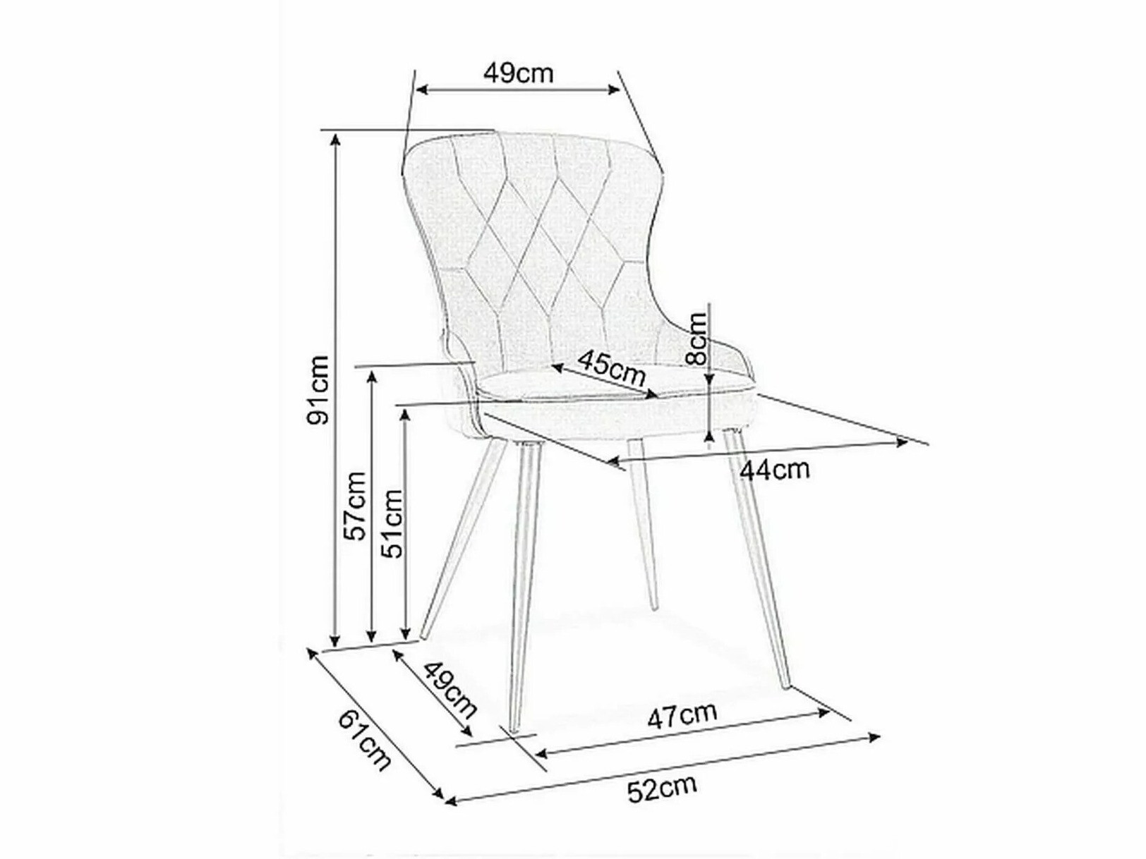 Krēsls Detroit 524 (Bēšs)