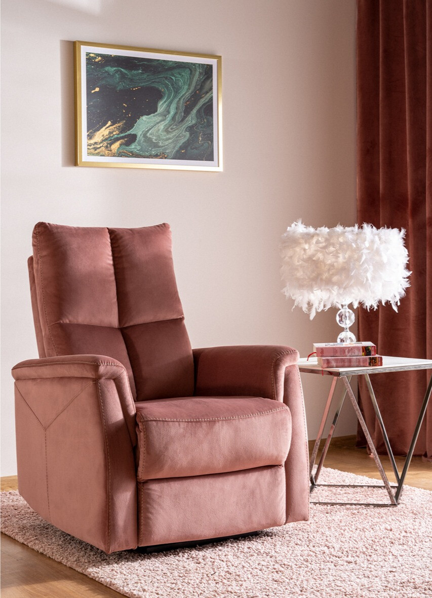 Krēsls reglainer Detroit 525 (Tumši rozā)