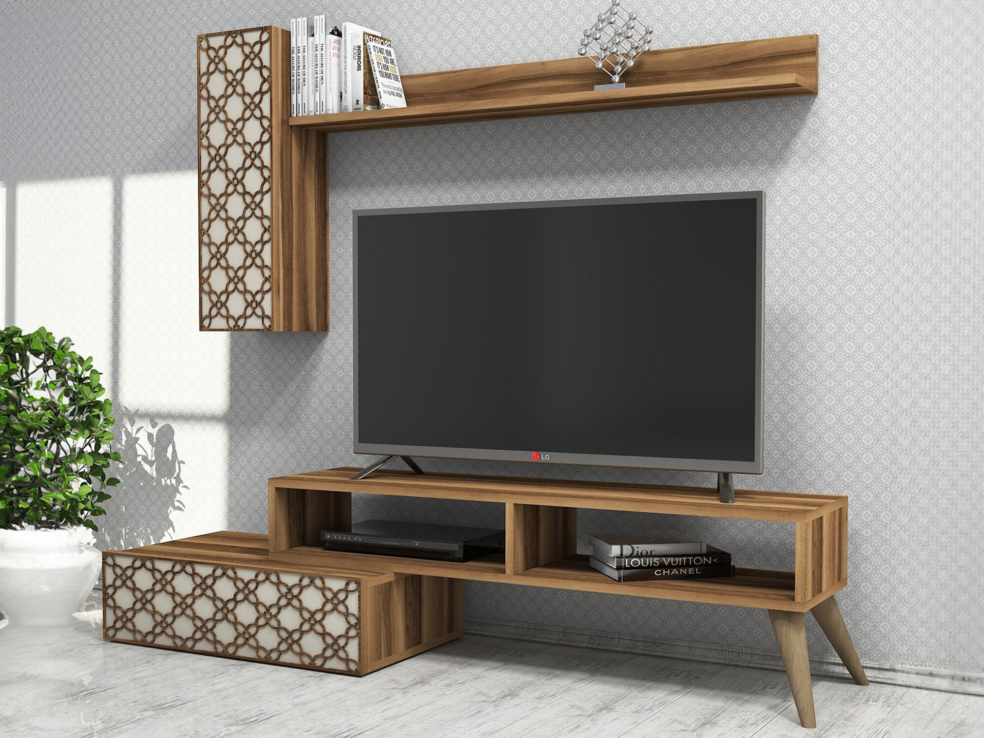 Набор для гостиной Kailua 1561 (Орех + Крем)