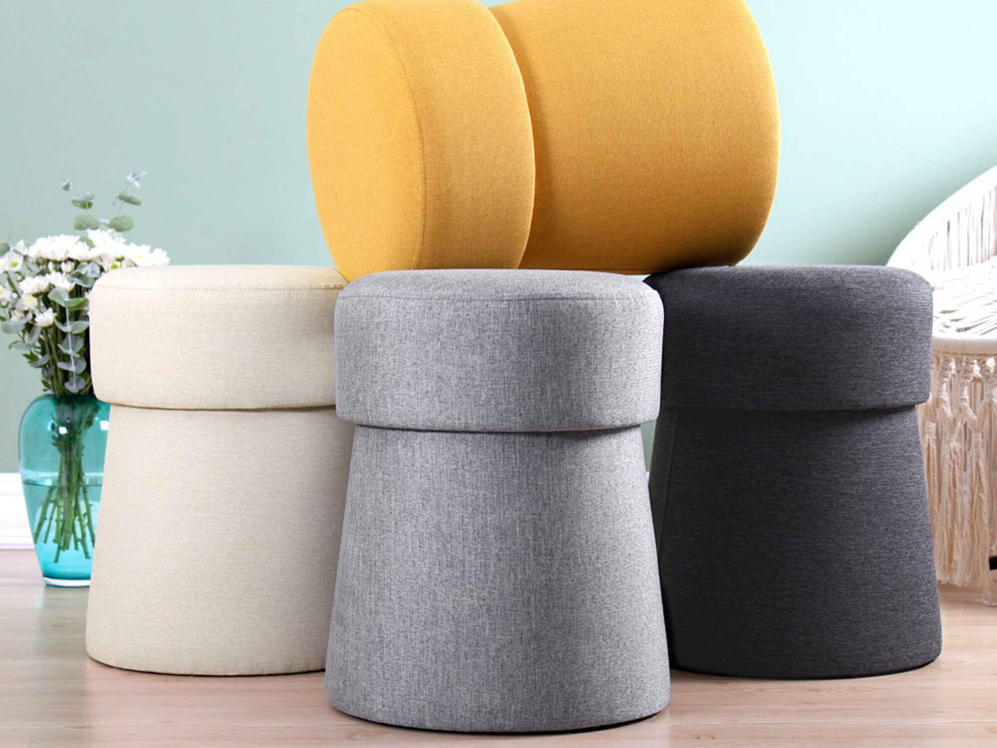 Pufs Altadena 482 (Tumši pelēks)