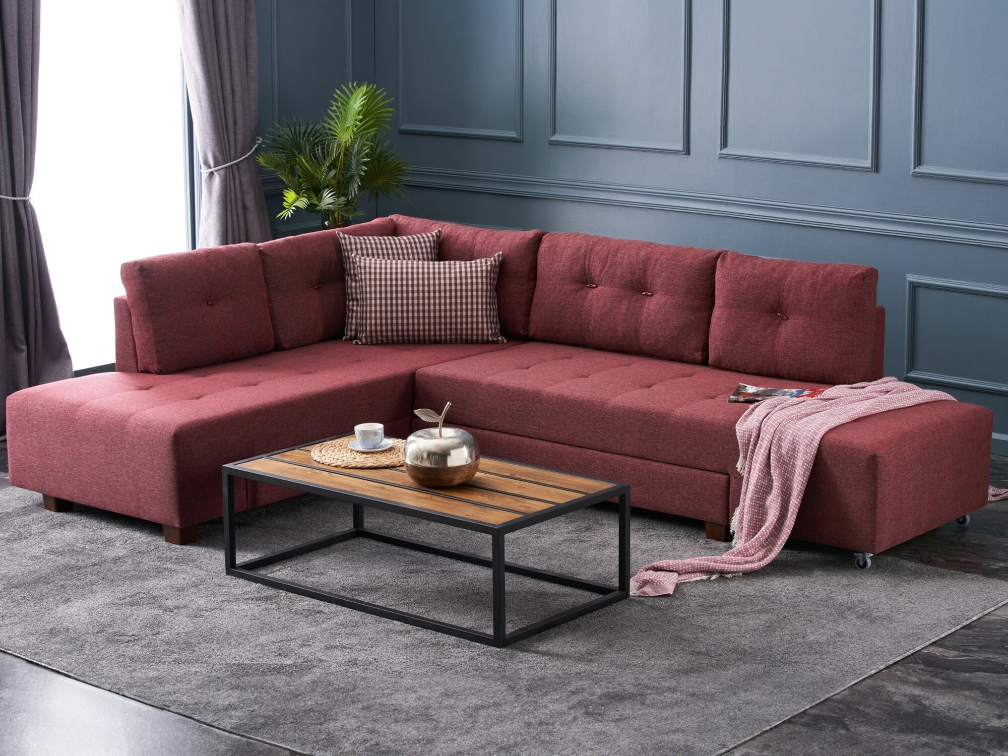 Угловой диван Altadena 296 (Бордо)