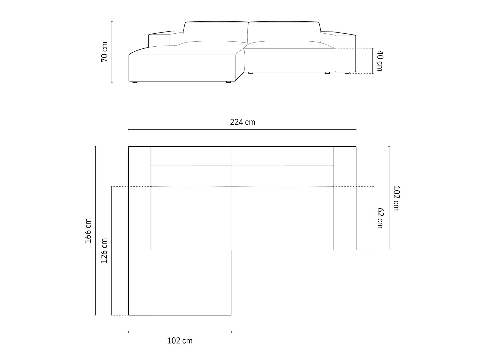 Stūra dīvāns Lomcalu 101 (Bluvel 14)