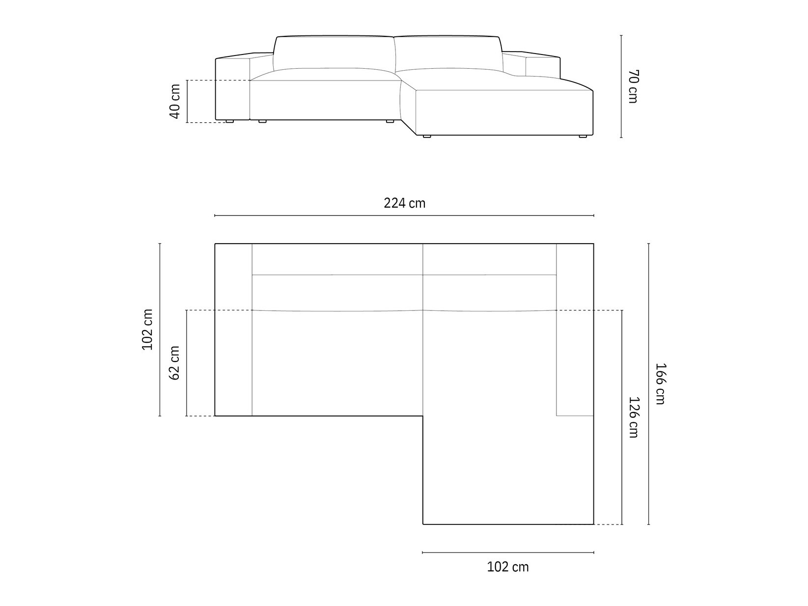 Stūra dīvāns Lomcalu 101 (Bluvel 22)