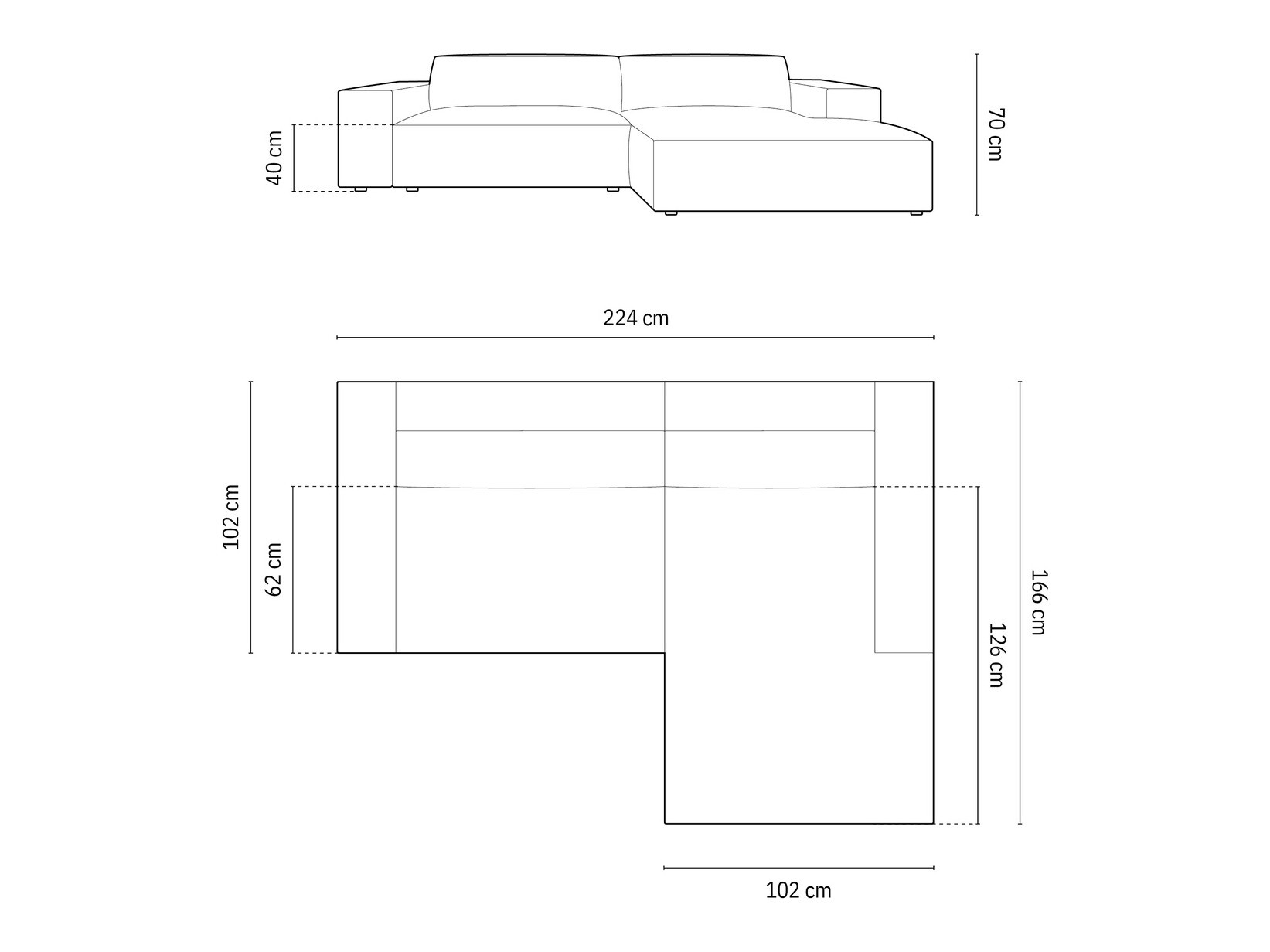 Stūra dīvāns Lomcalu 101 (Bluvel 77)