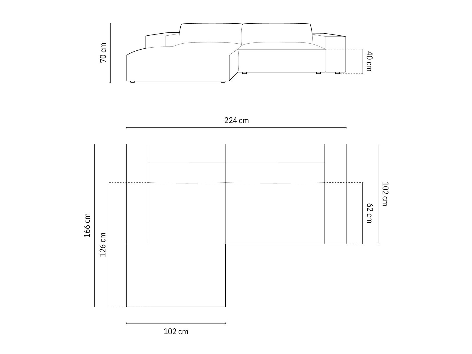 Stūra dīvāns Lomcalu 101 (Bluvel 77)