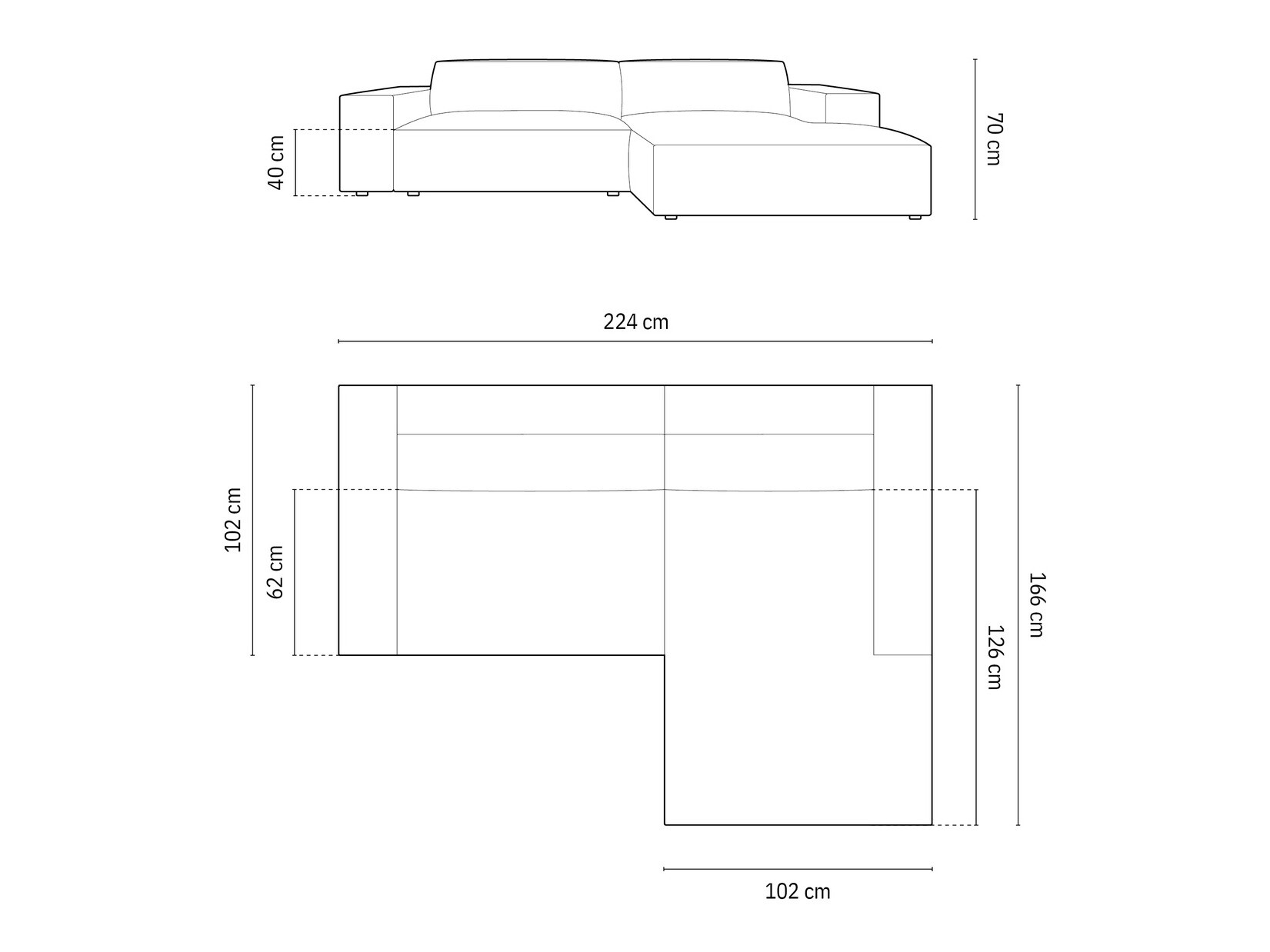 Stūra dīvāns Lomcalu 101 (Bluvel 78)