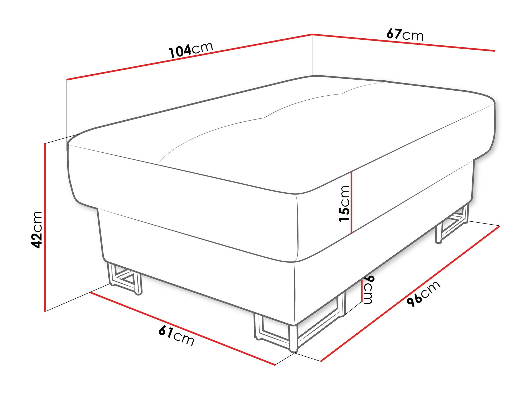 Мягкая скамья Comfivo 238 (Magni 206.12)