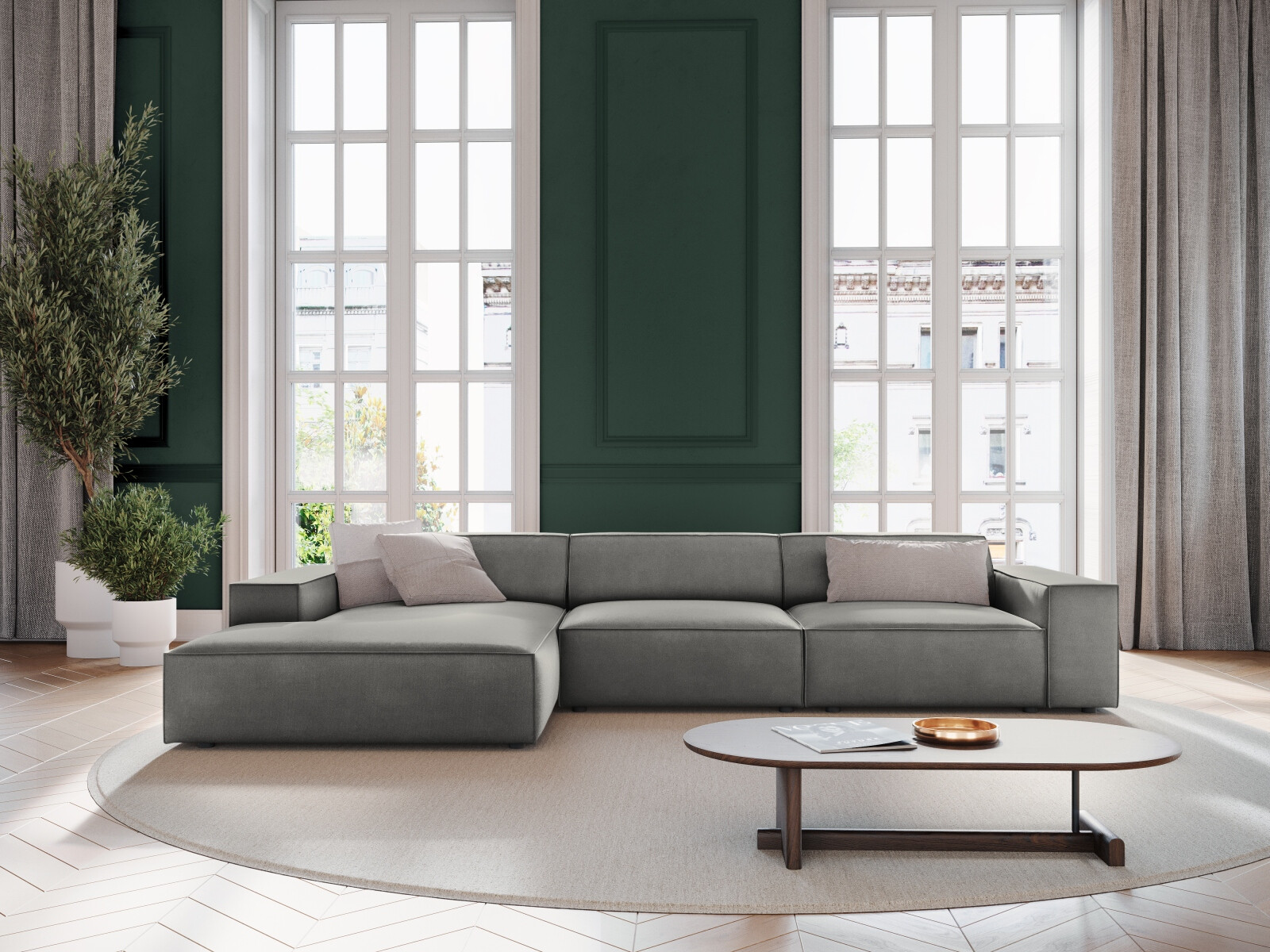 Stūra dīvāns Lomcalu 102 (Bluvel 13)