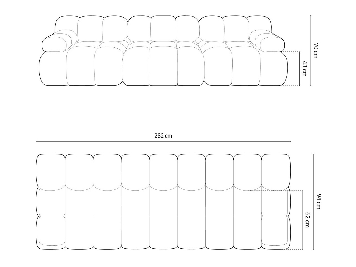 Модульный диван Caltenu 107 (Riviera 56)