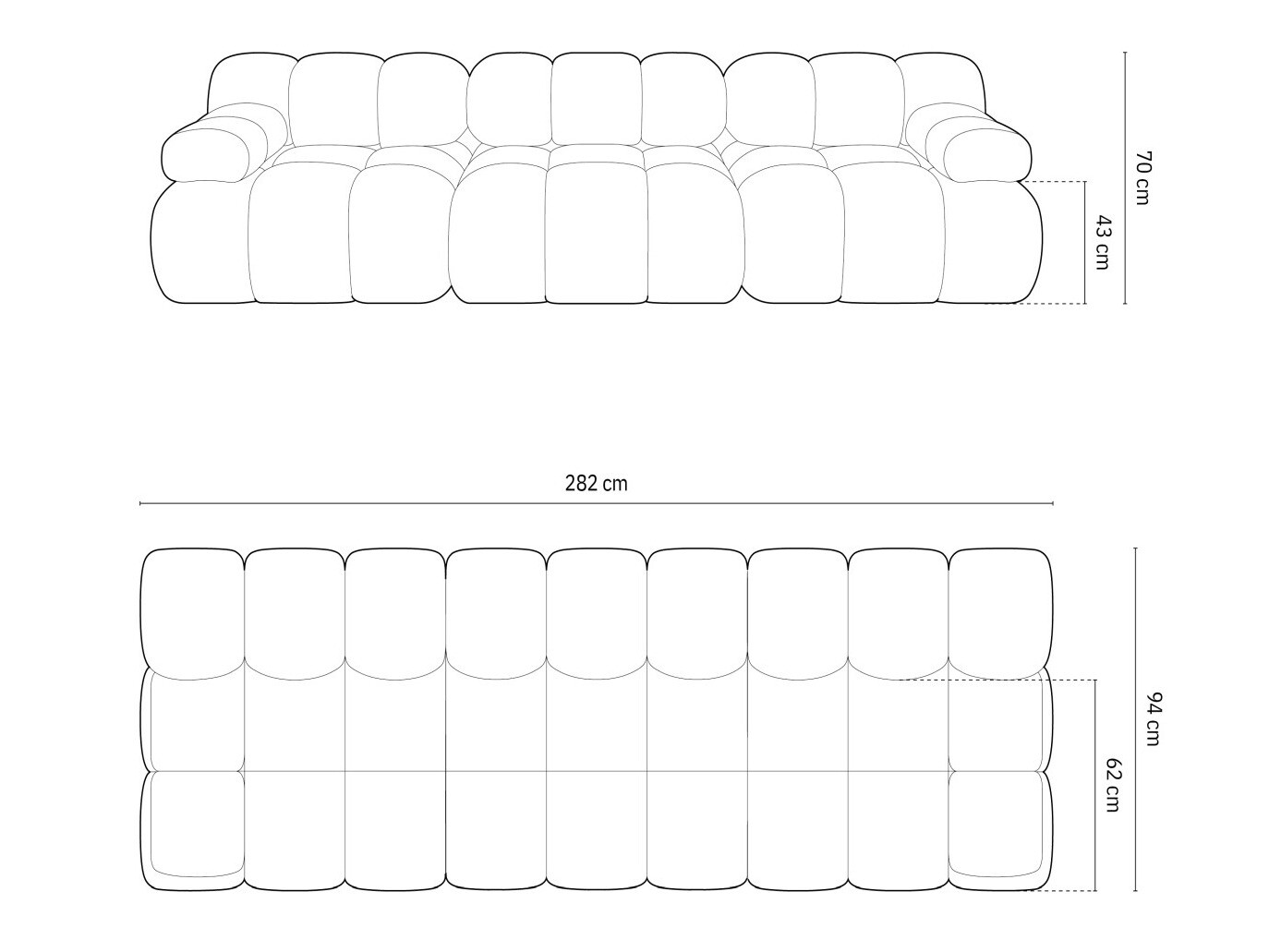 Moduļu dīvāns Caltenu 107 (Riviera 16)