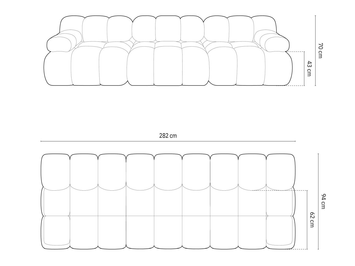Moduļu dīvāns Caltenu 107 (Riviera 38)