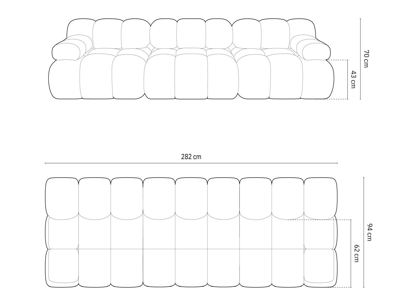 Moduļu dīvāns Caltenu 107 (Riviera 87)