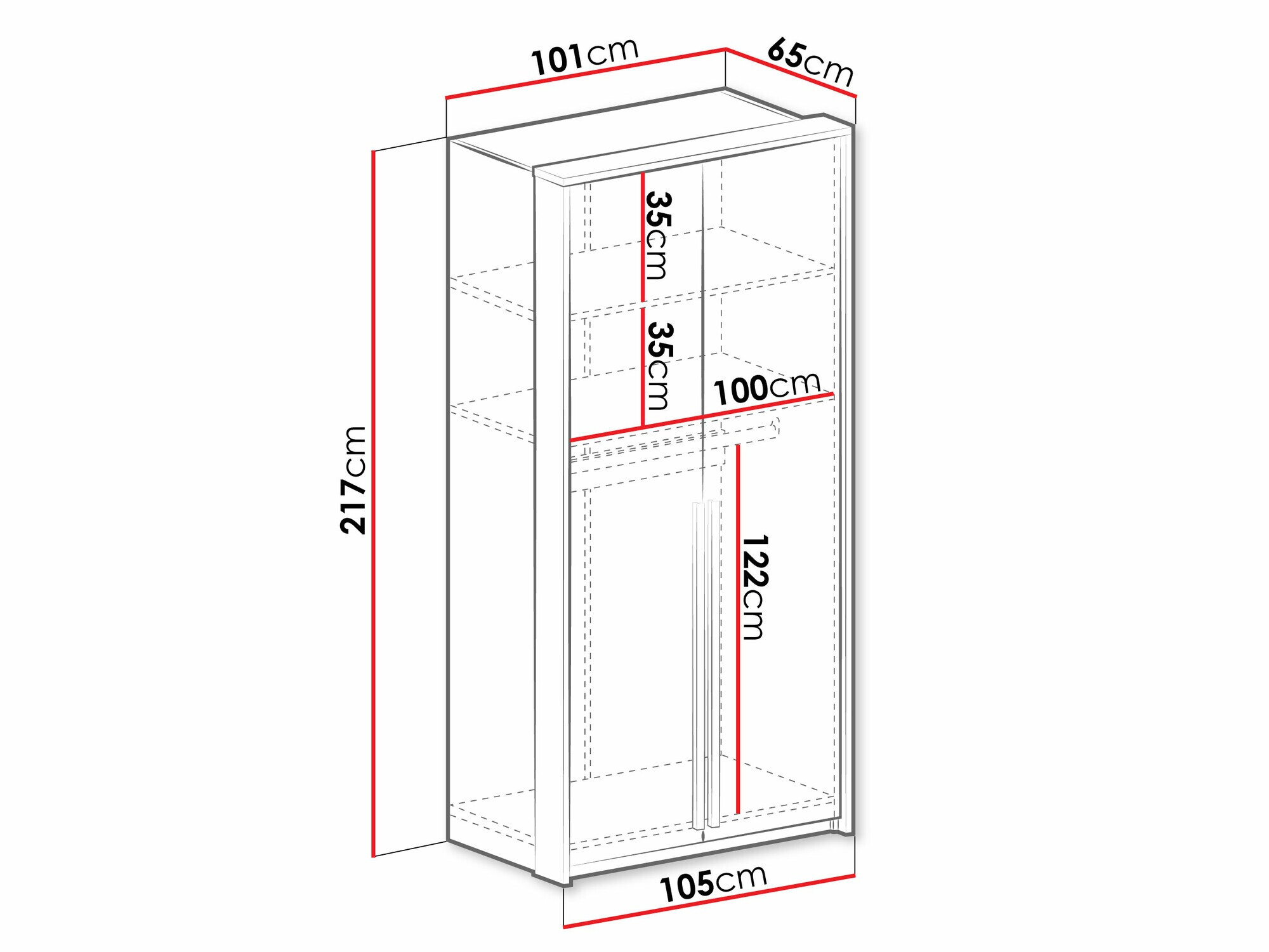 Skapis Calcalo 100 (Zaļš)