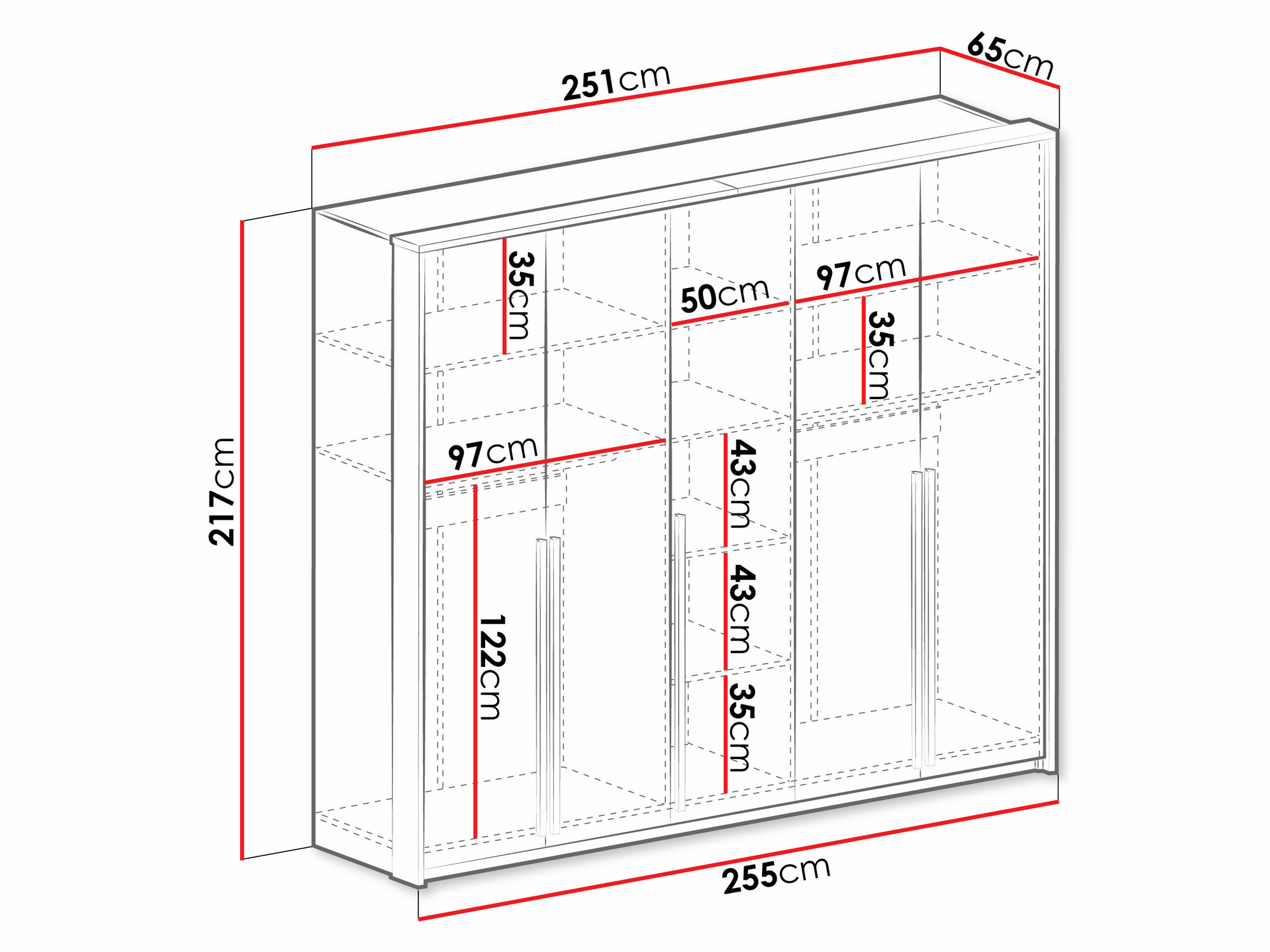 Skapis Calcalo 102 (Balts)