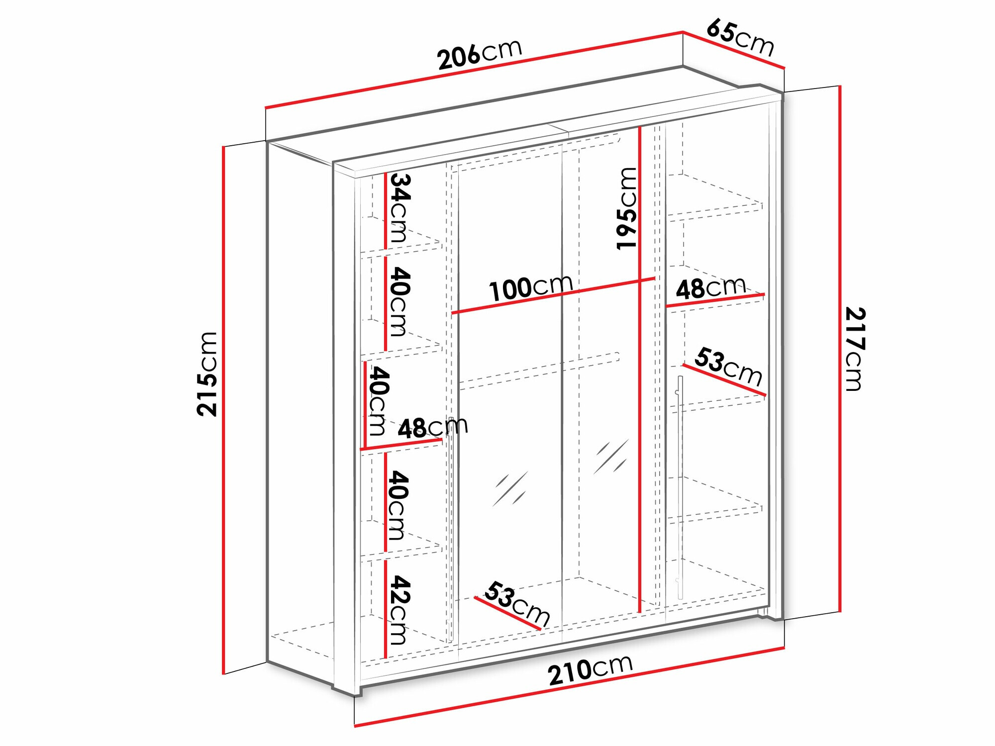 Skapis Honolulu 237 (Lava)