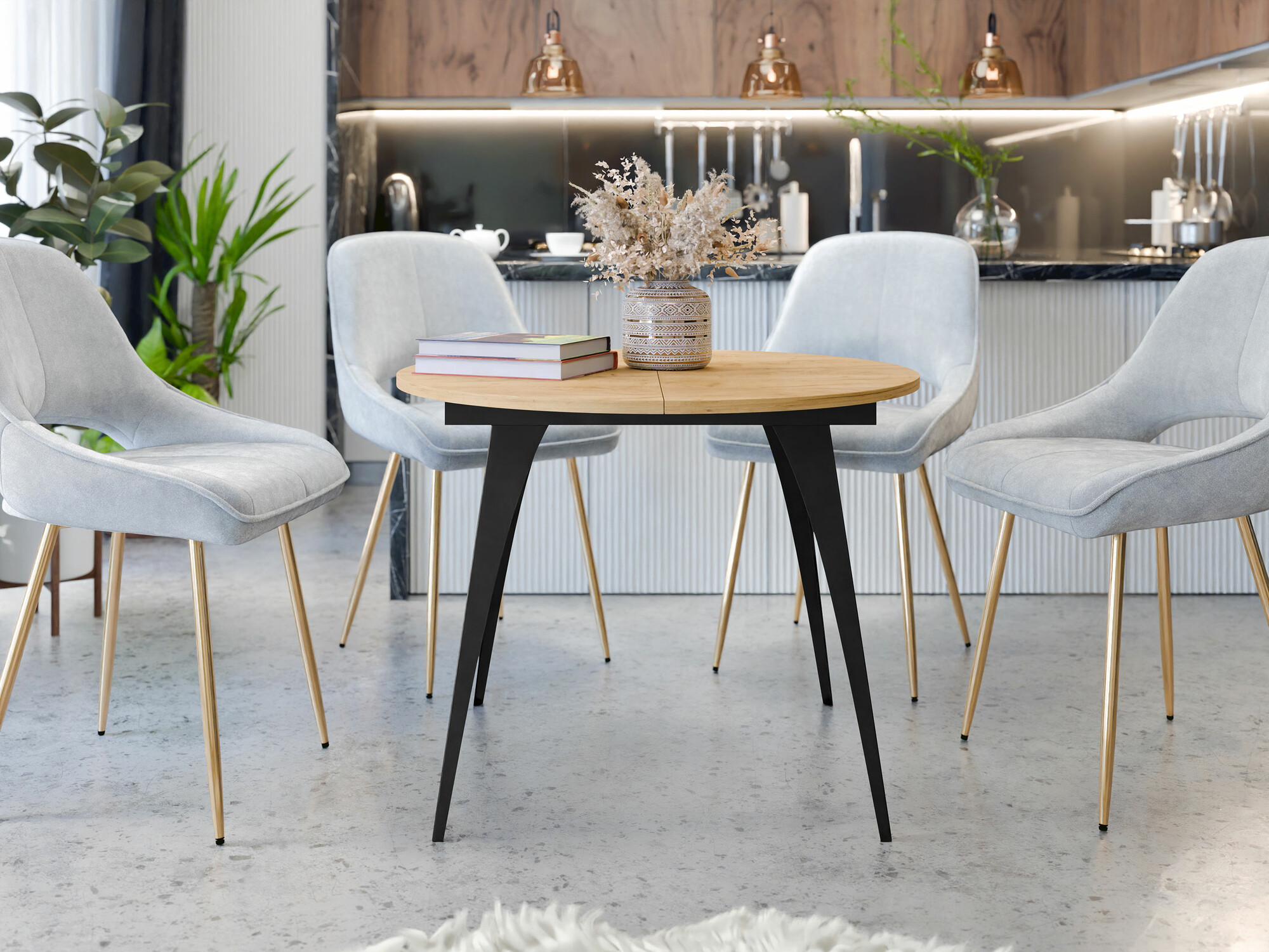 Cтол Oswego 132 (Ремесло золотой дуб)