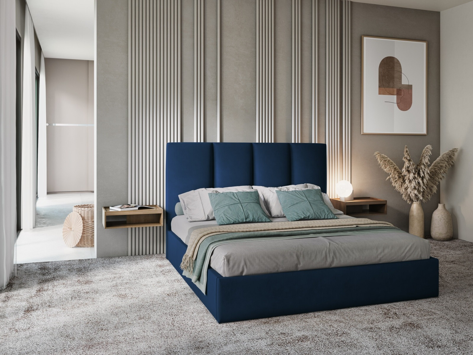 Кровать Beckley 109 (Matt Вельвет 79)