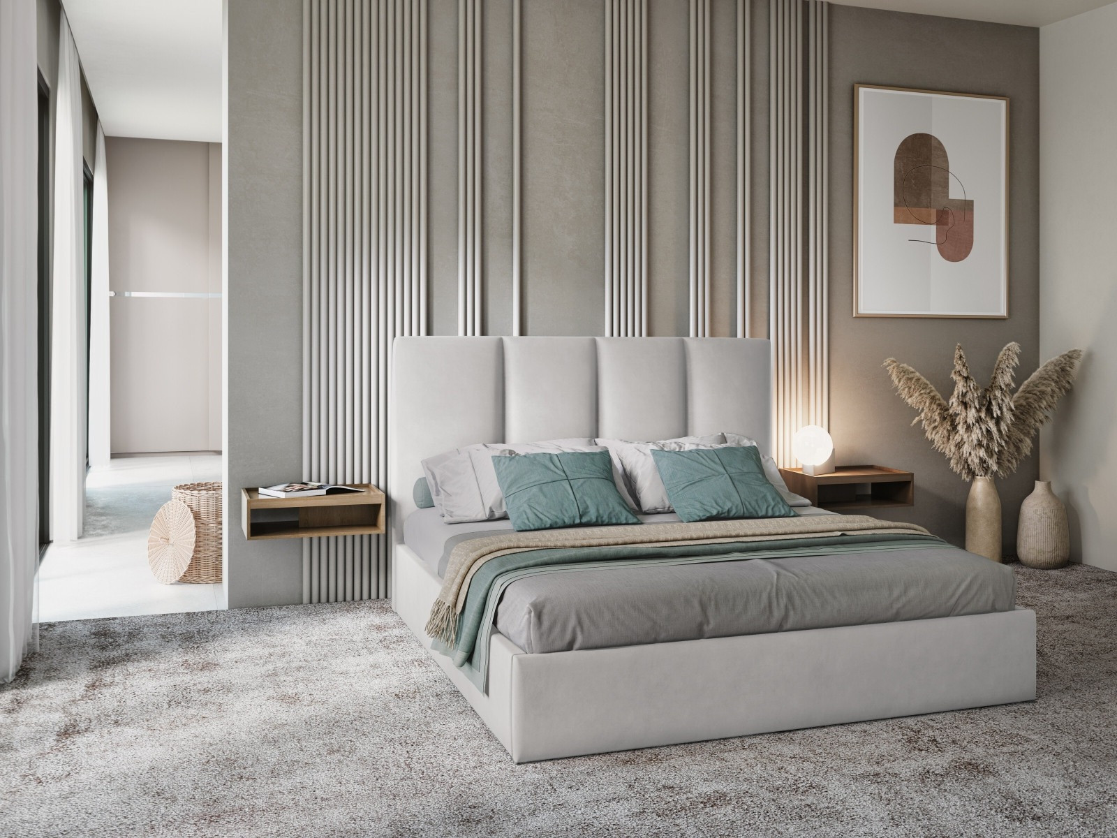 Кровать Beckley 109 (Matt Вельвет 83)