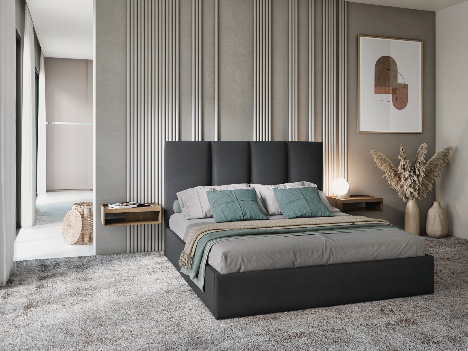 Кровать Beckley 109 (Matt Вельвет 97)