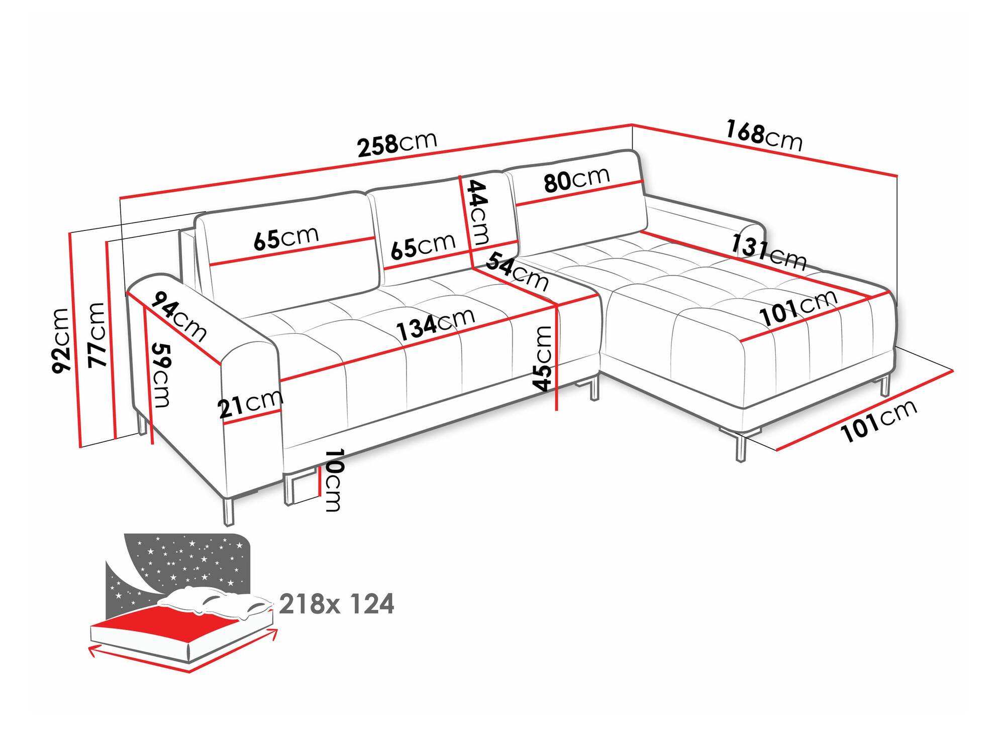 Stūra dīvāns Stonecrest 100 (Velo 621)