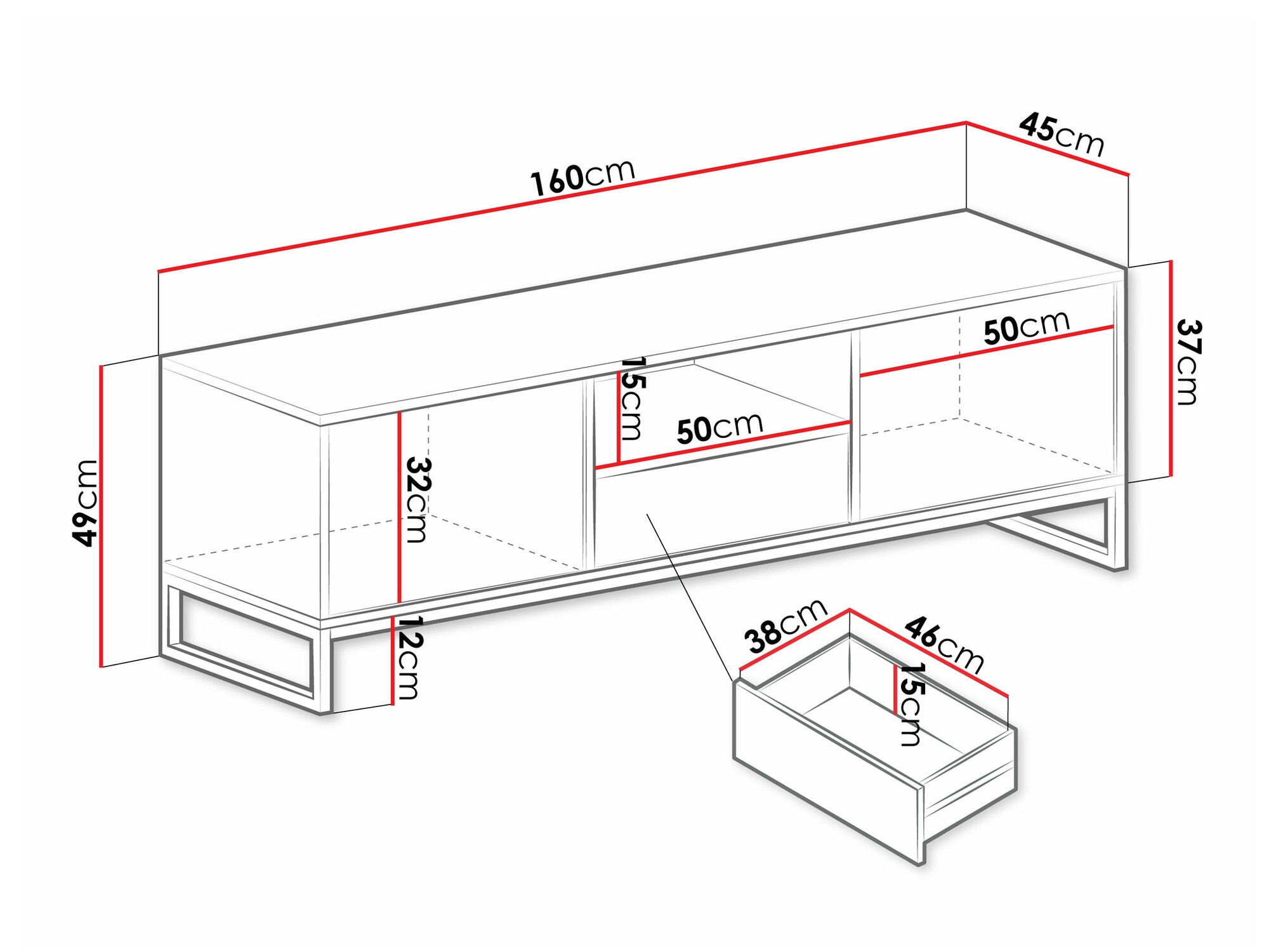 TV galds Calcalo 105 (Bēšs)