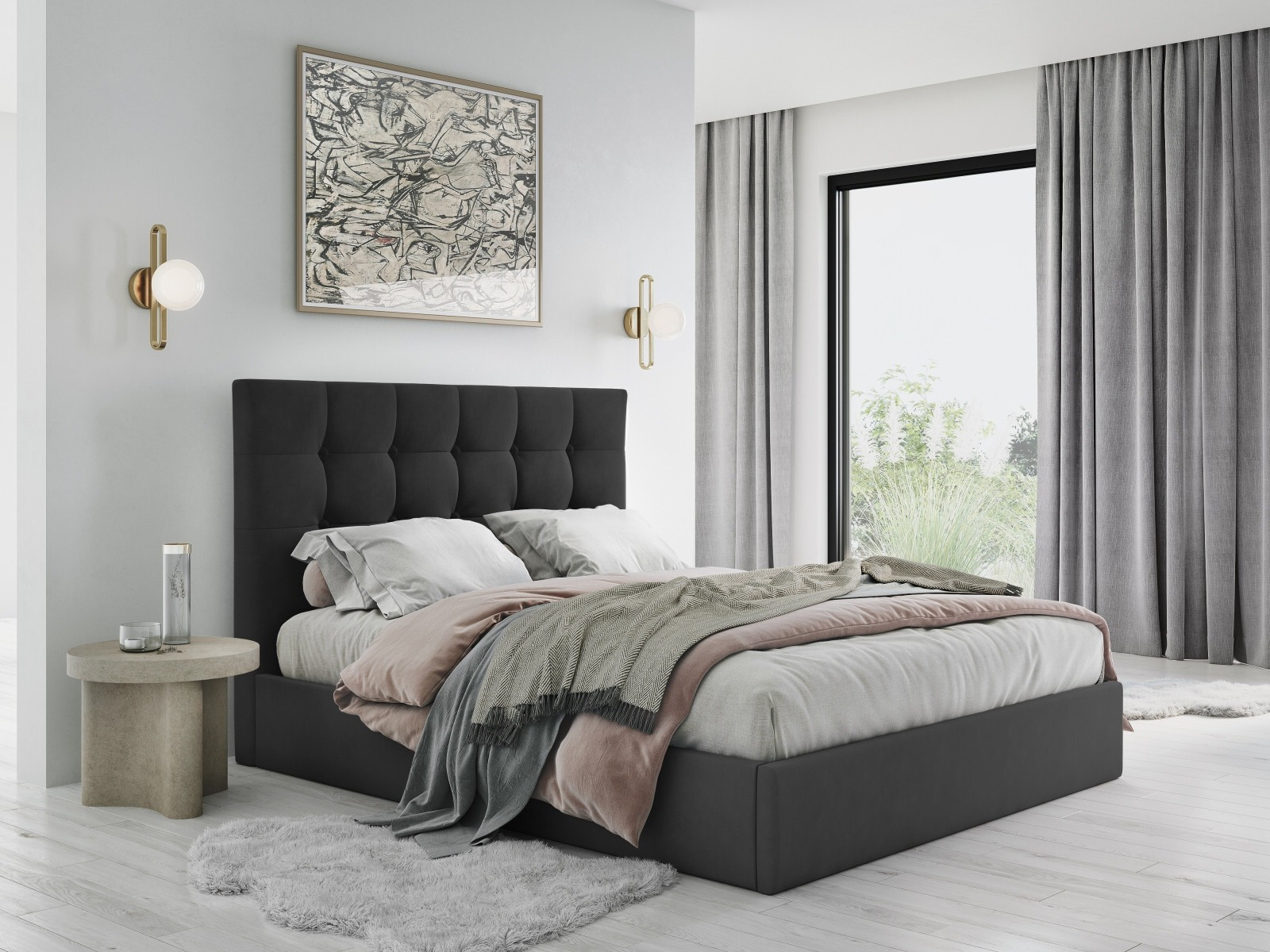 Кровать Beckley 110 (Matt Вельвет 97)